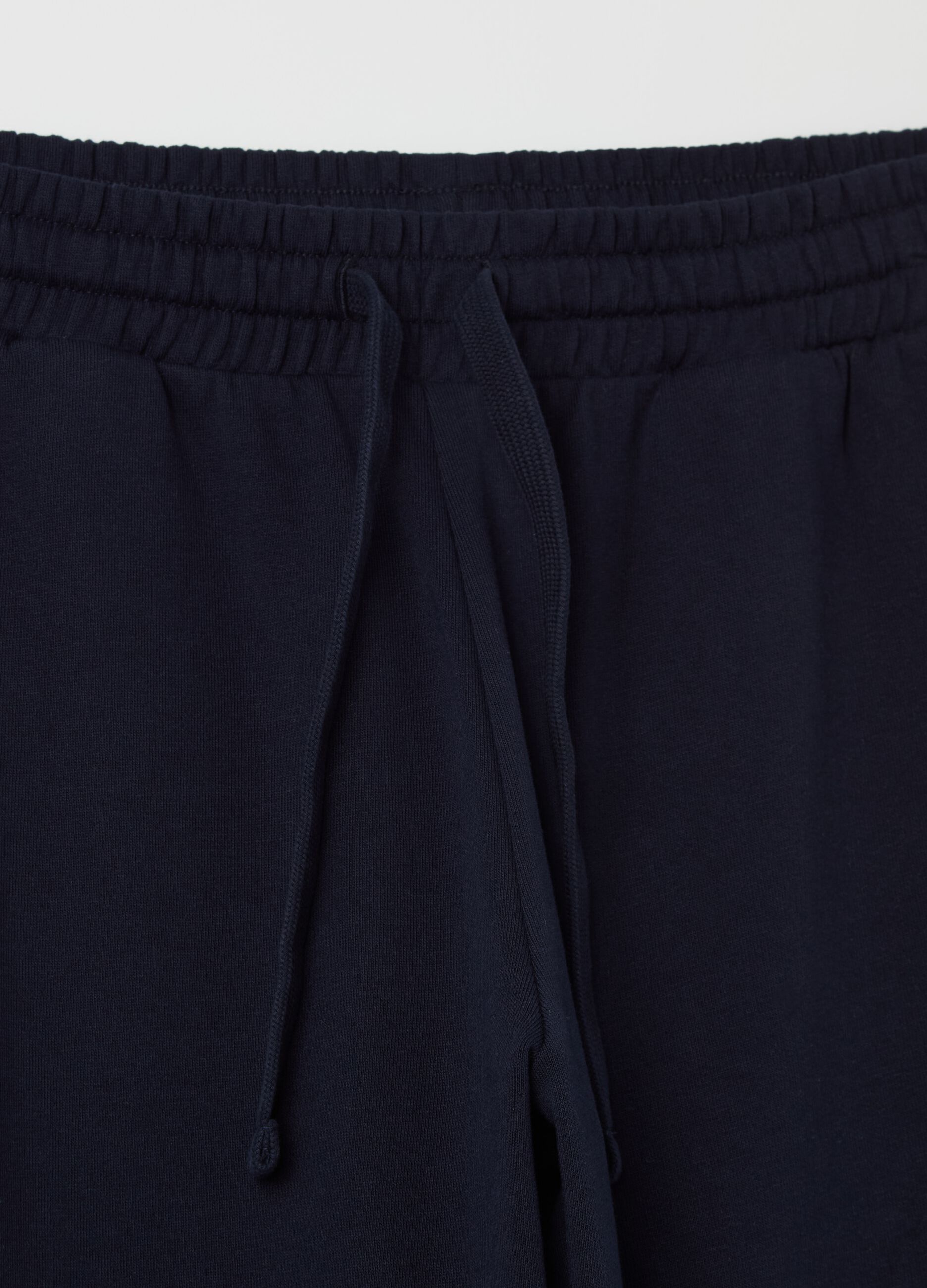 French terry joggers with drawstring
