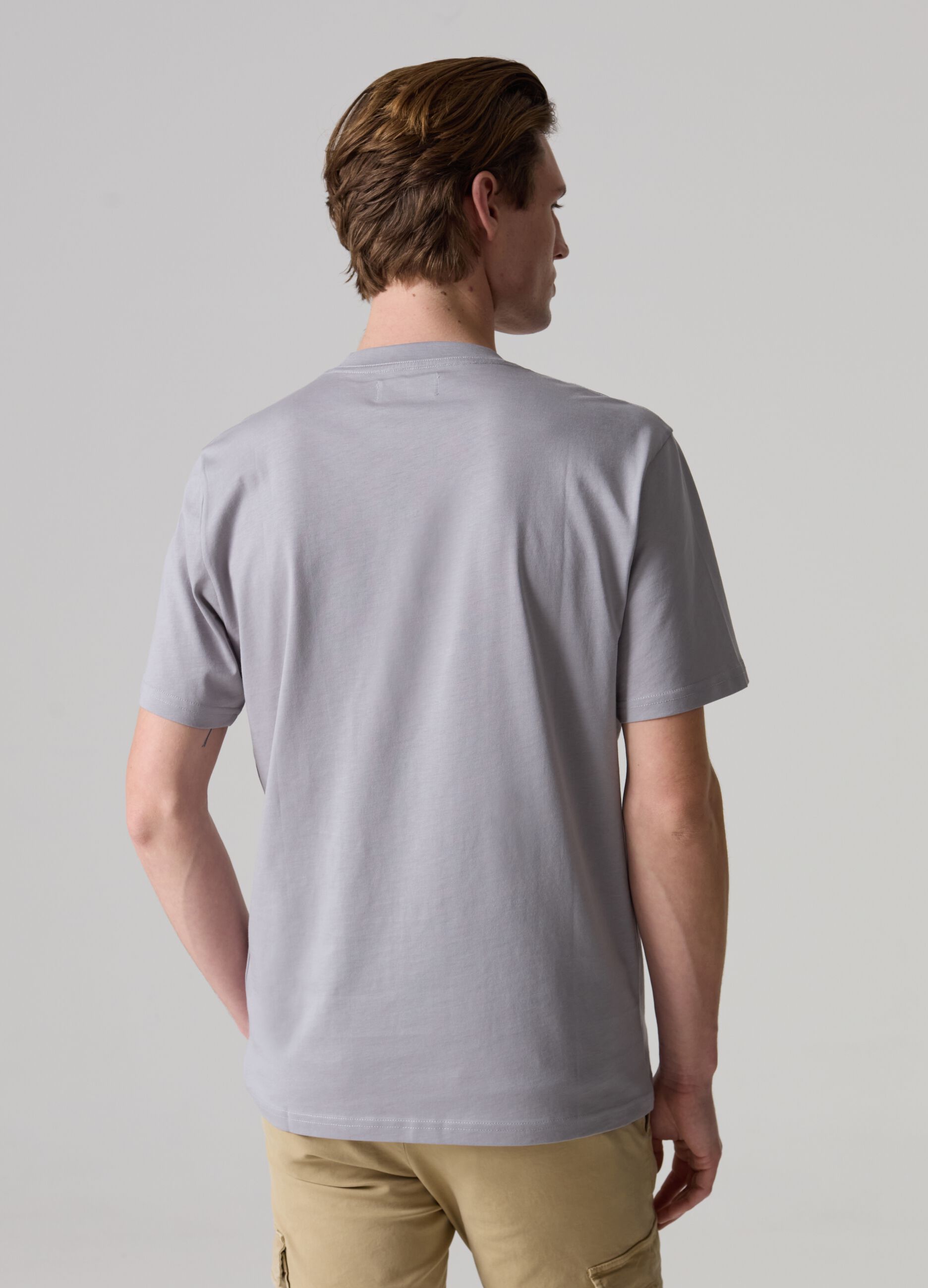 Supima cotton T-shirt with round neck_2