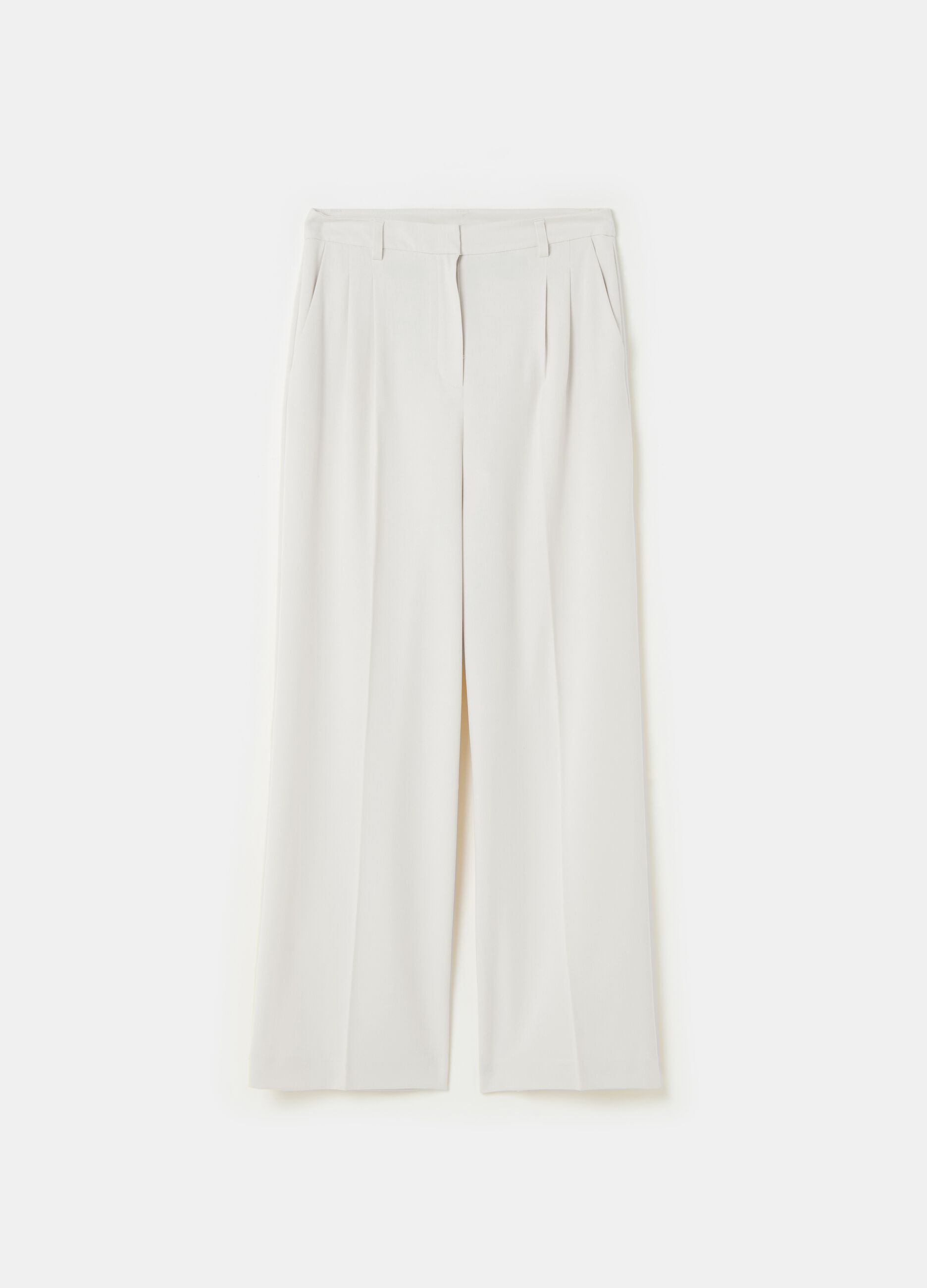 Contemporary wide-leg palazzo trousers