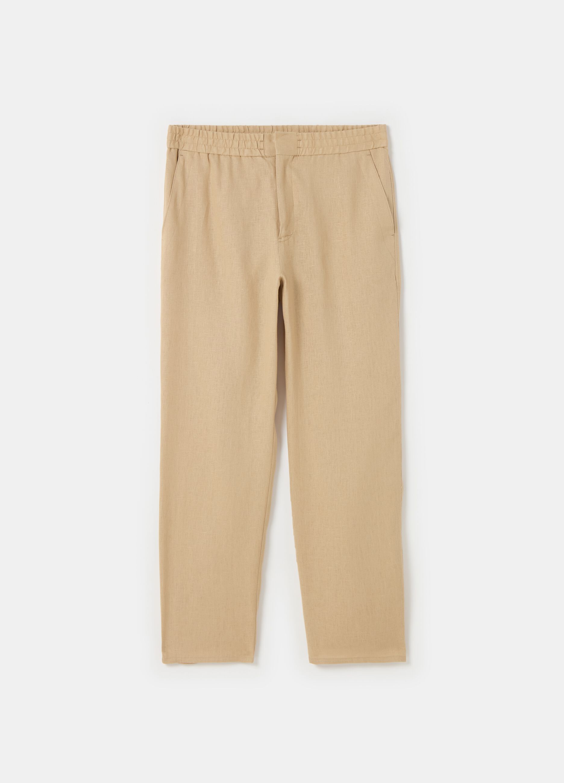 Contemporary trousers in linen_3