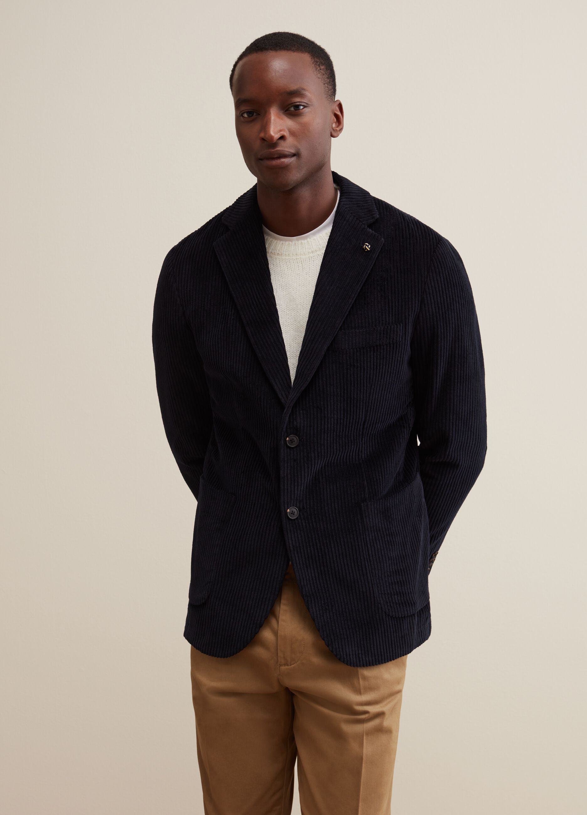 Mens navy sale corduroy blazer