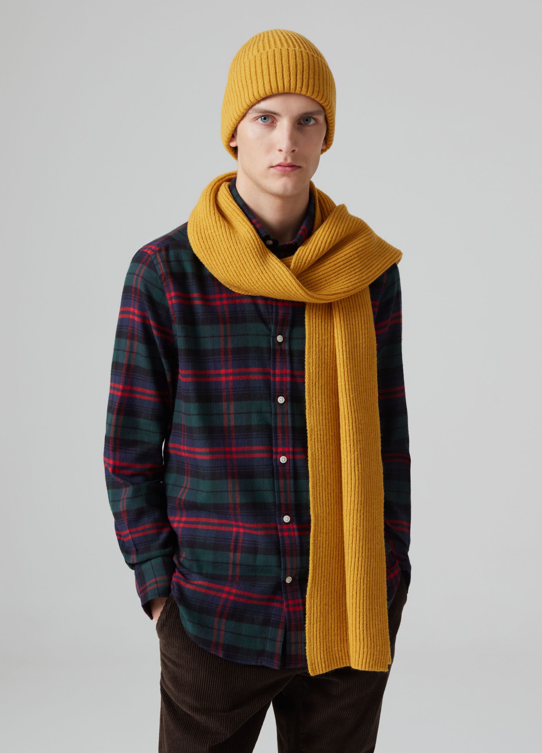 Flannel shirt with check pattern pour Homme | PIOMBO