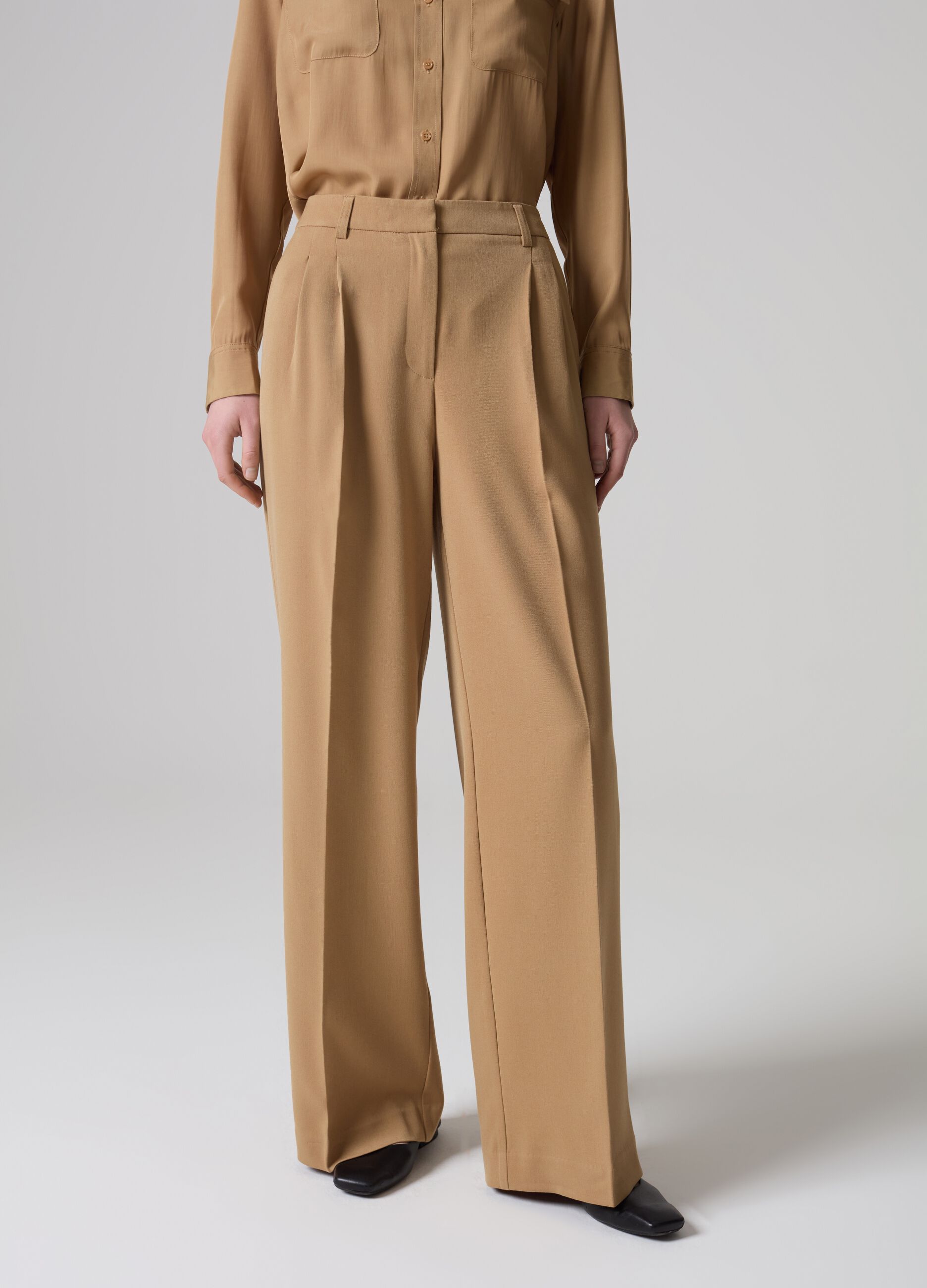 Pantalón palazzo wide leg Contemporary