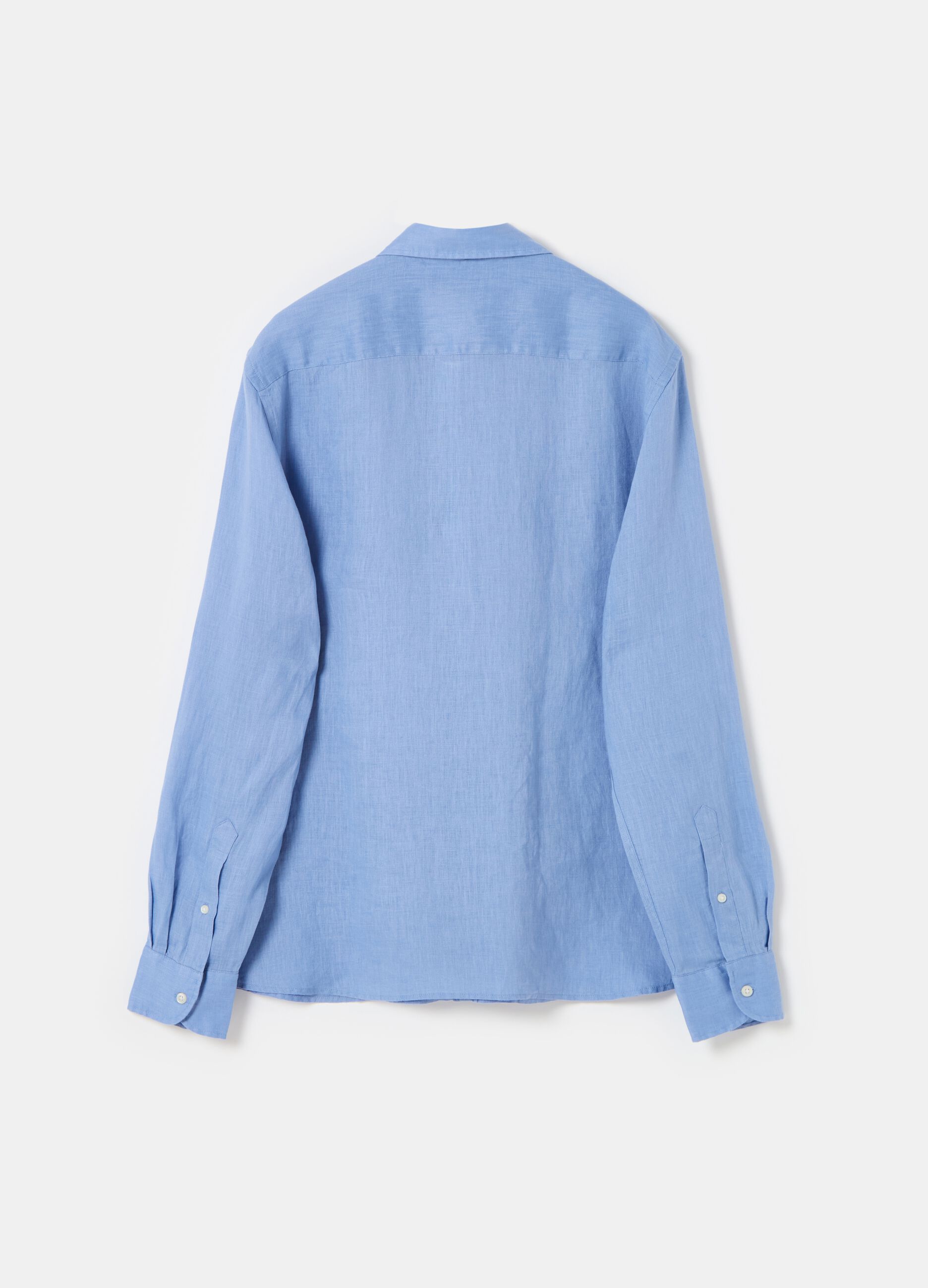 Camisa de lino color liso_3