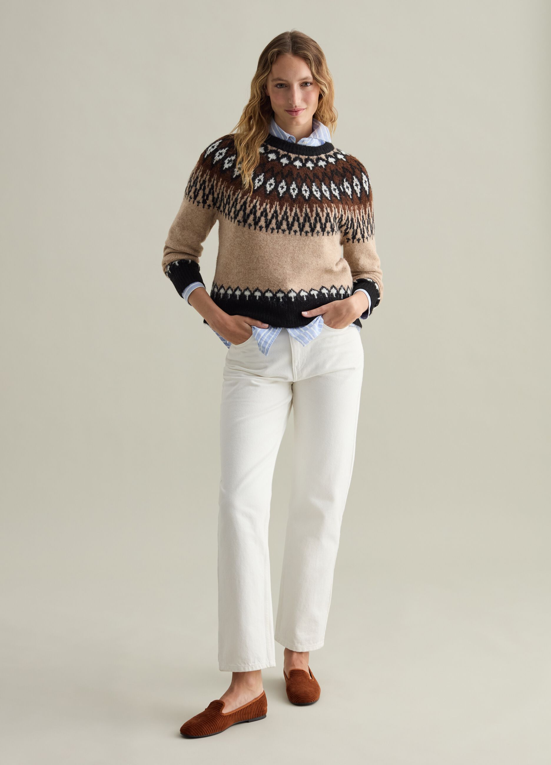 Pullover jacquard best sale