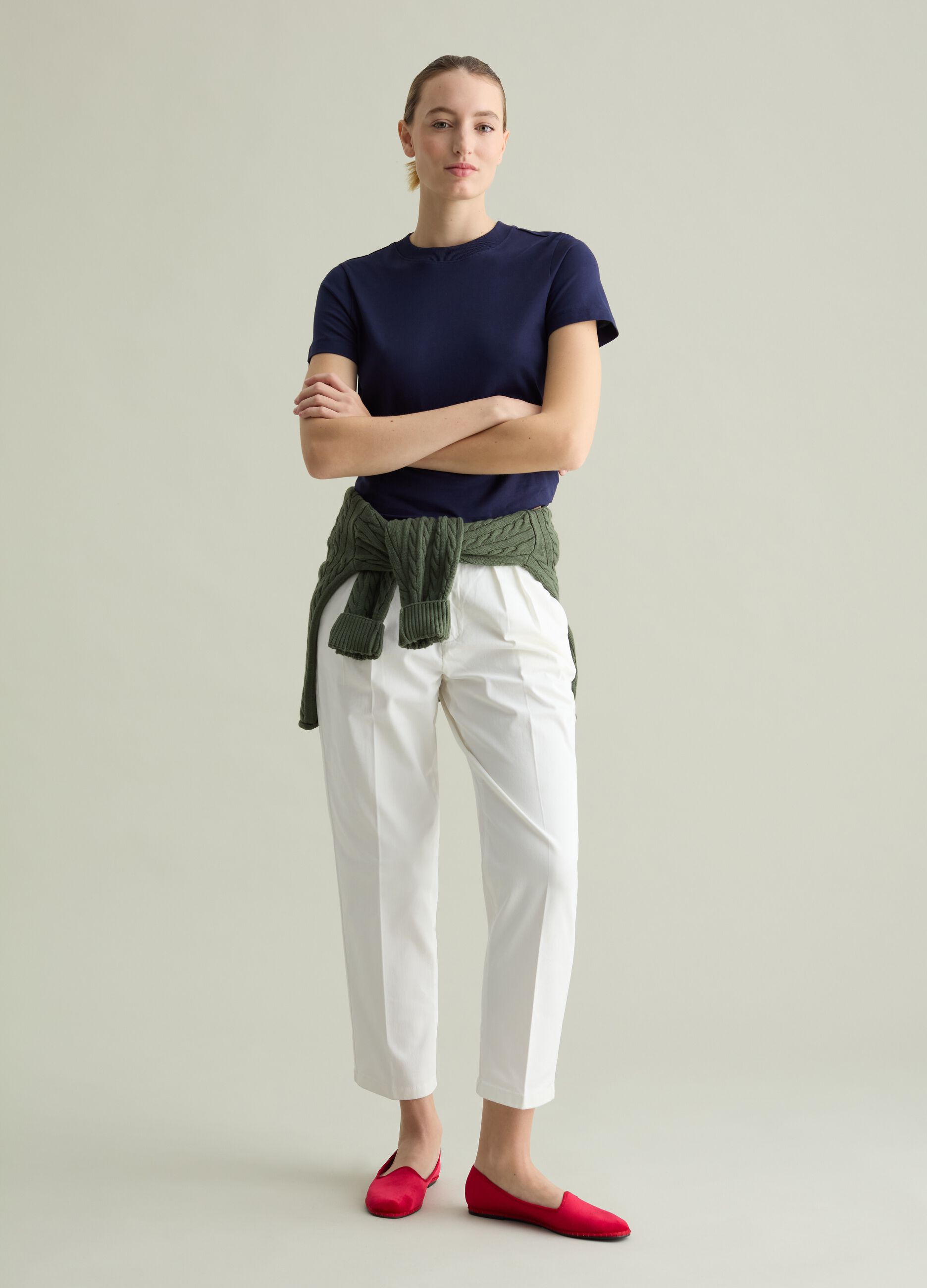 Stretch cotton chinos