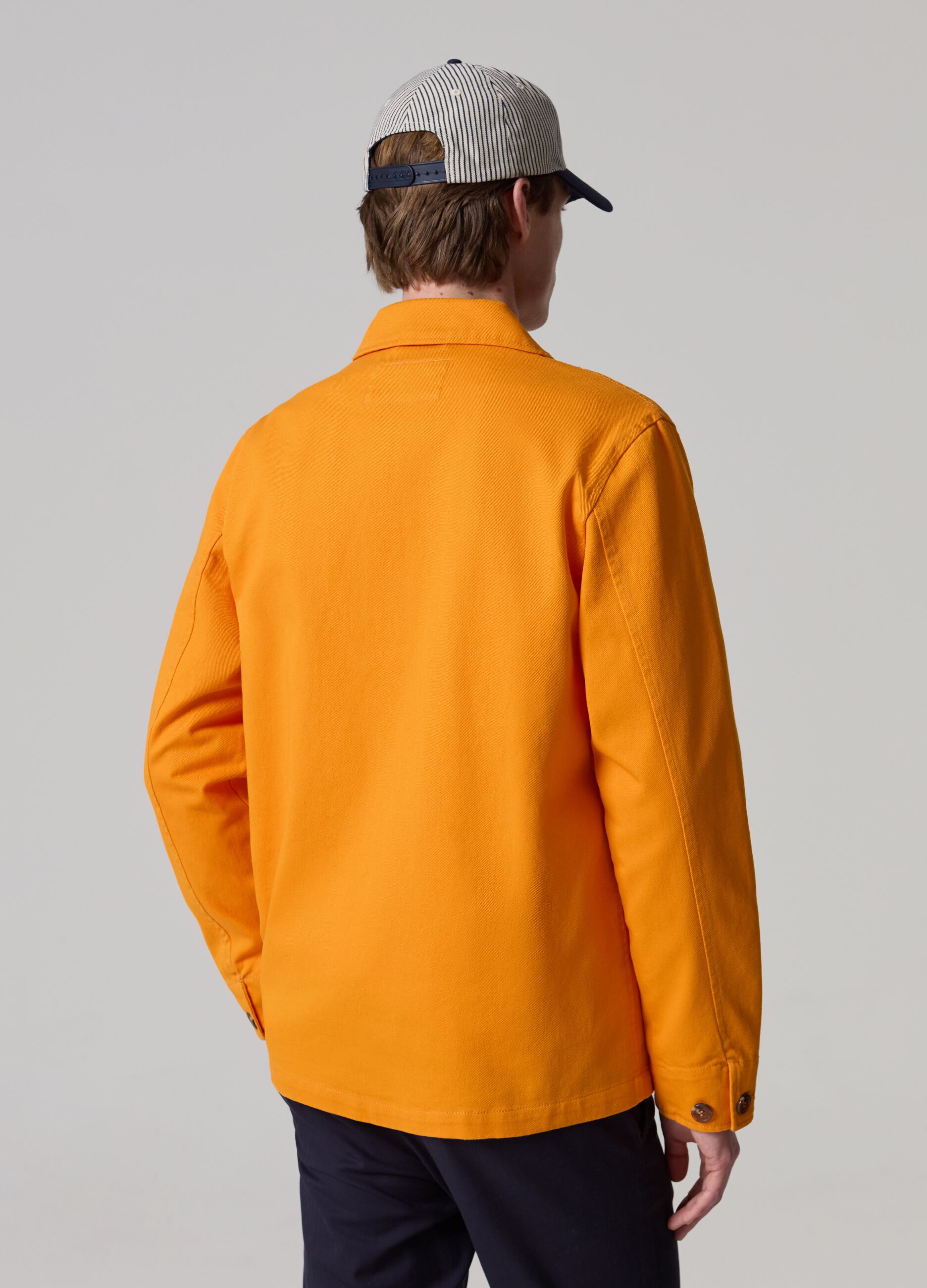 Cotton shacket with pockets