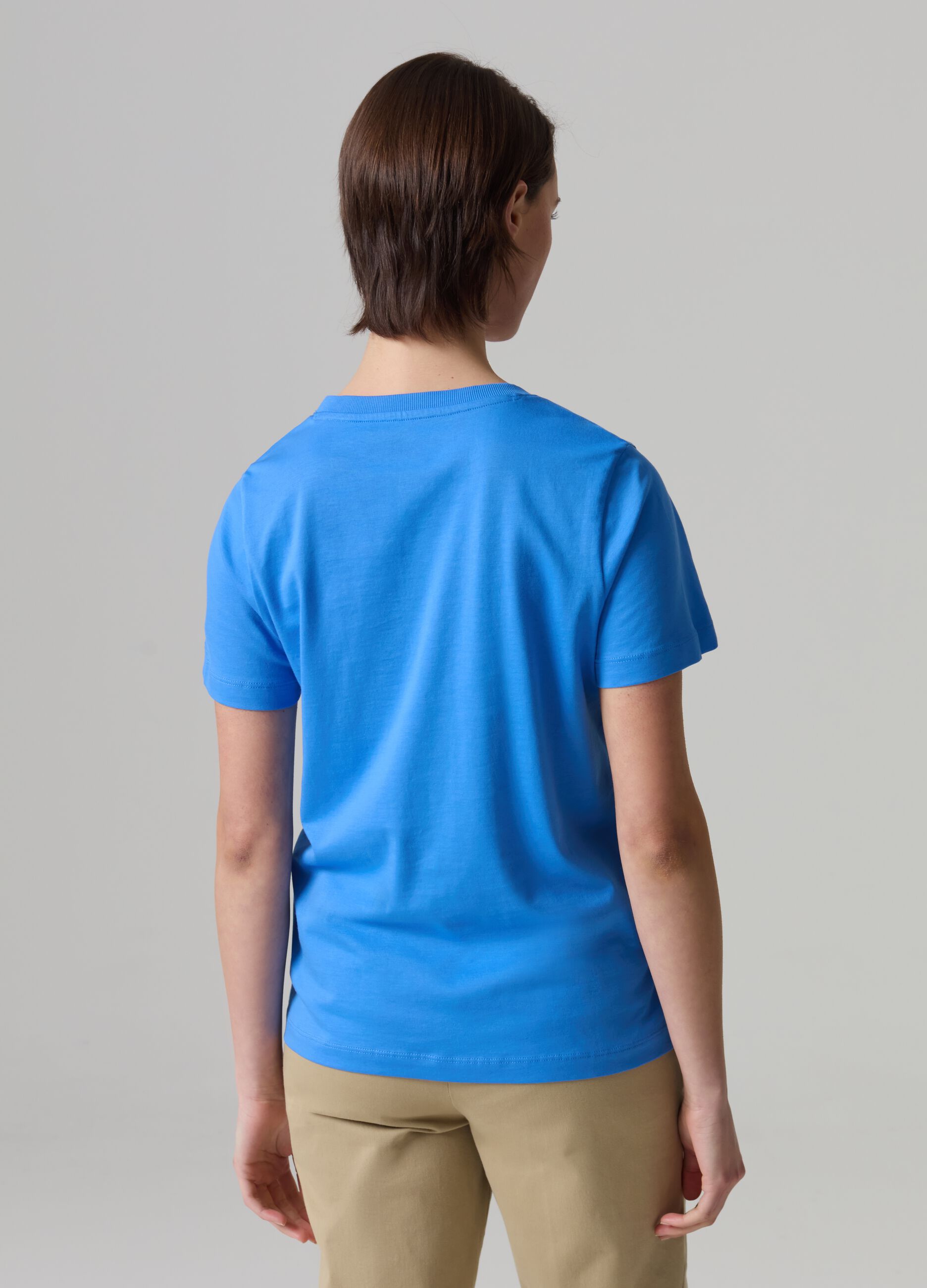 Cotton V-neck T-shirt