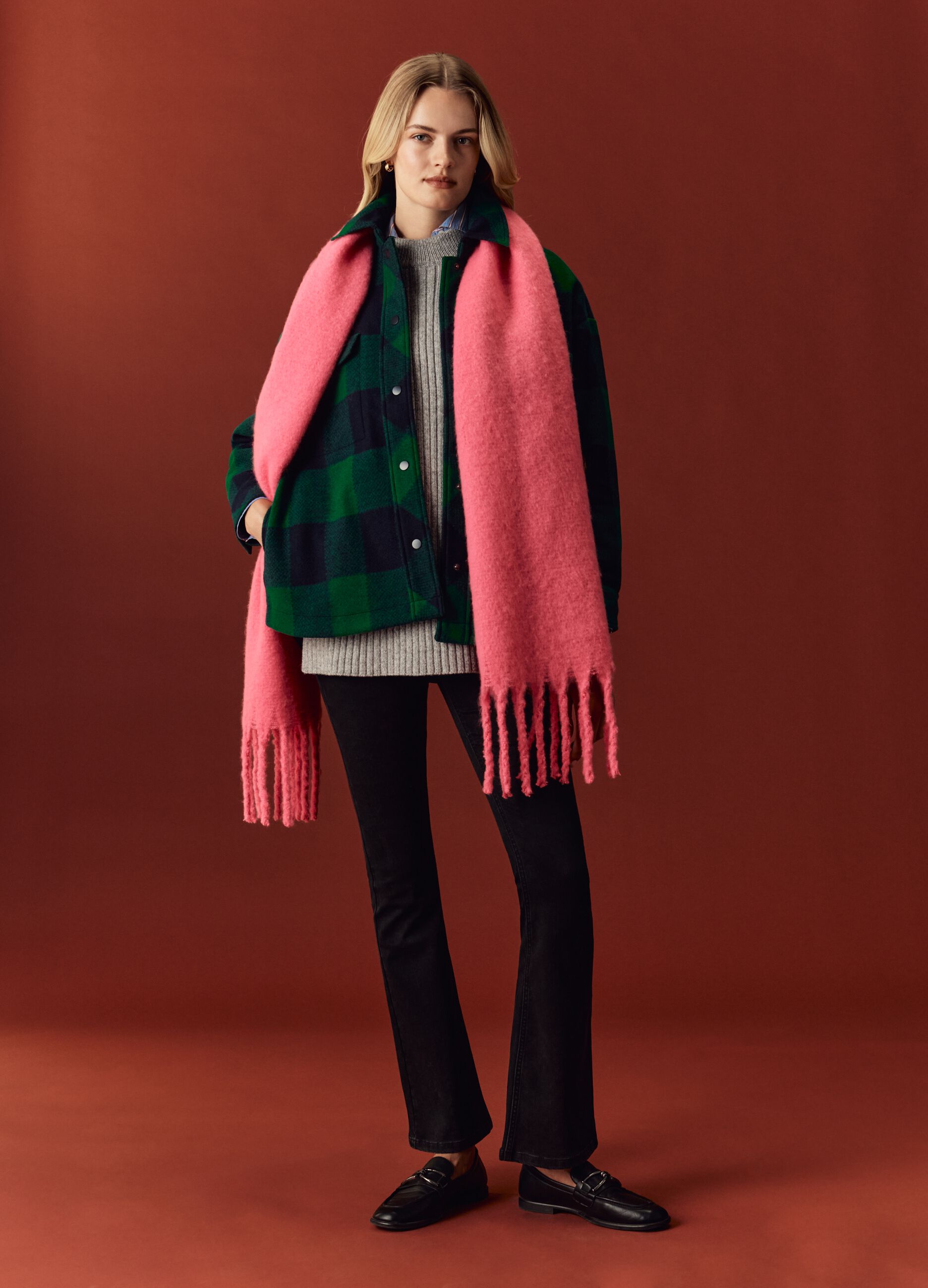 Sobrecamisa sale oversize cuadros