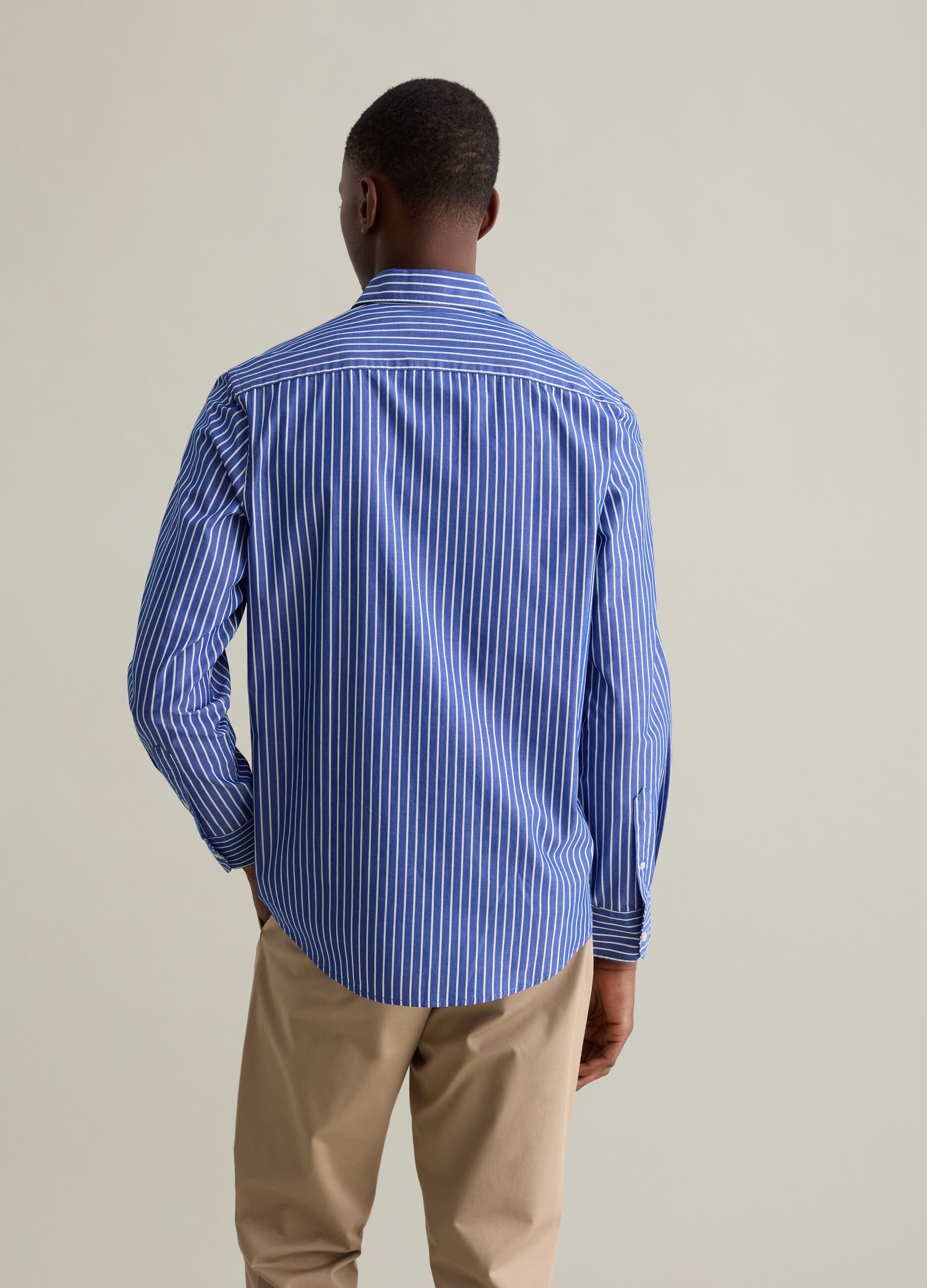 Camisa de popelina de rayas