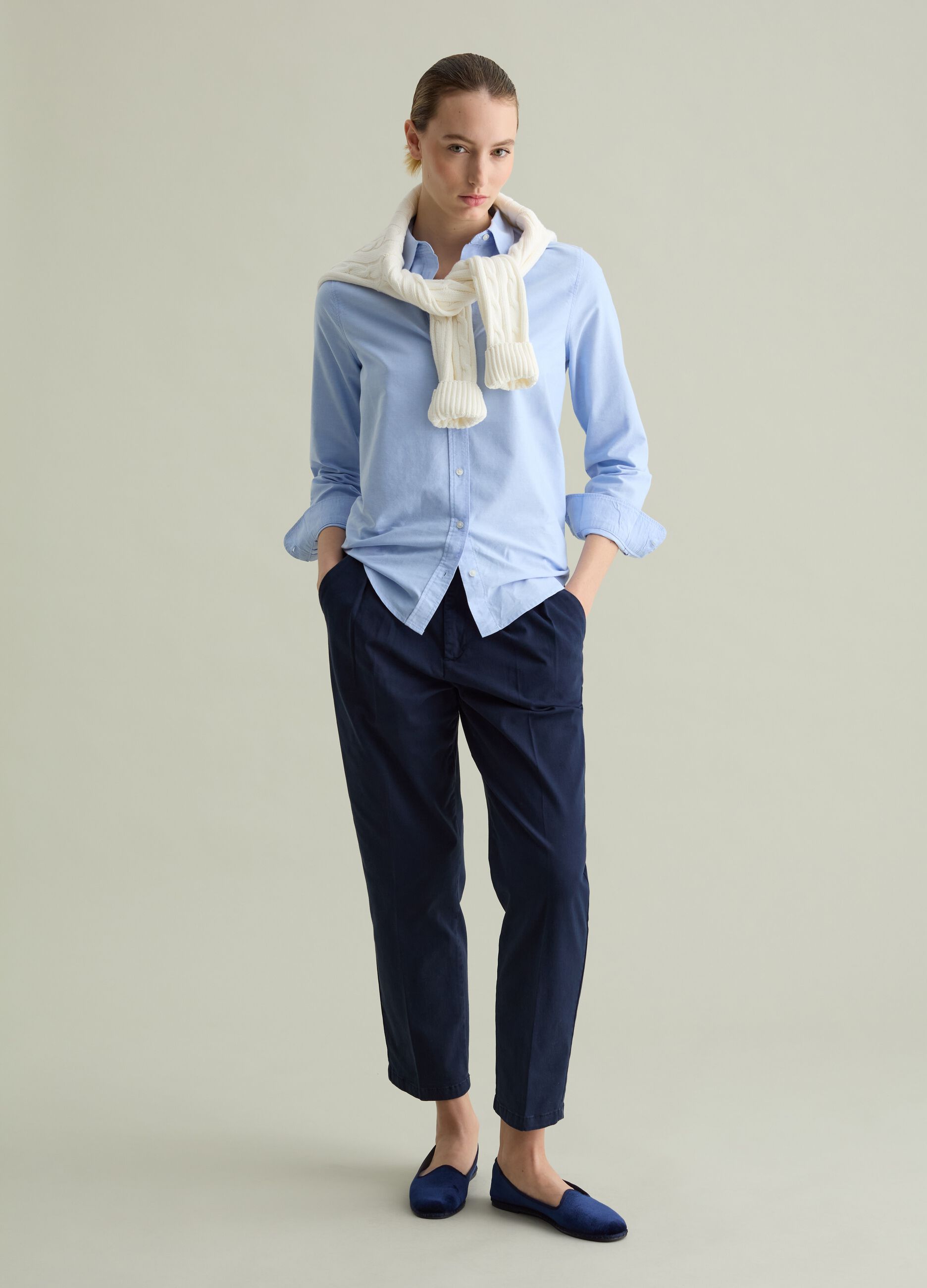 Stretch cotton chinos