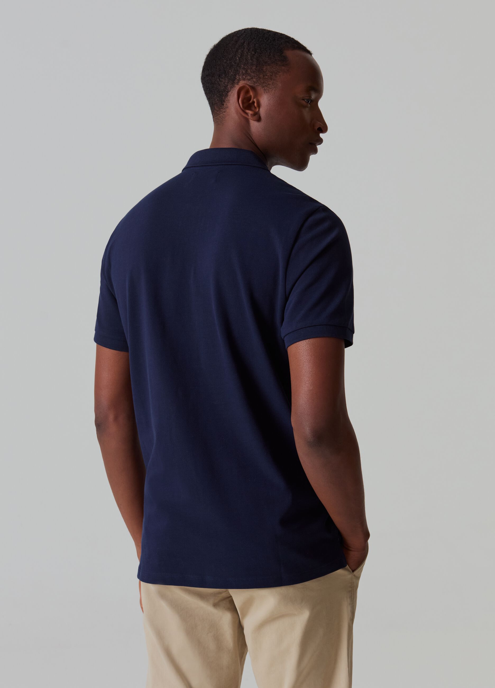 Supima cotton piquet polo shirt