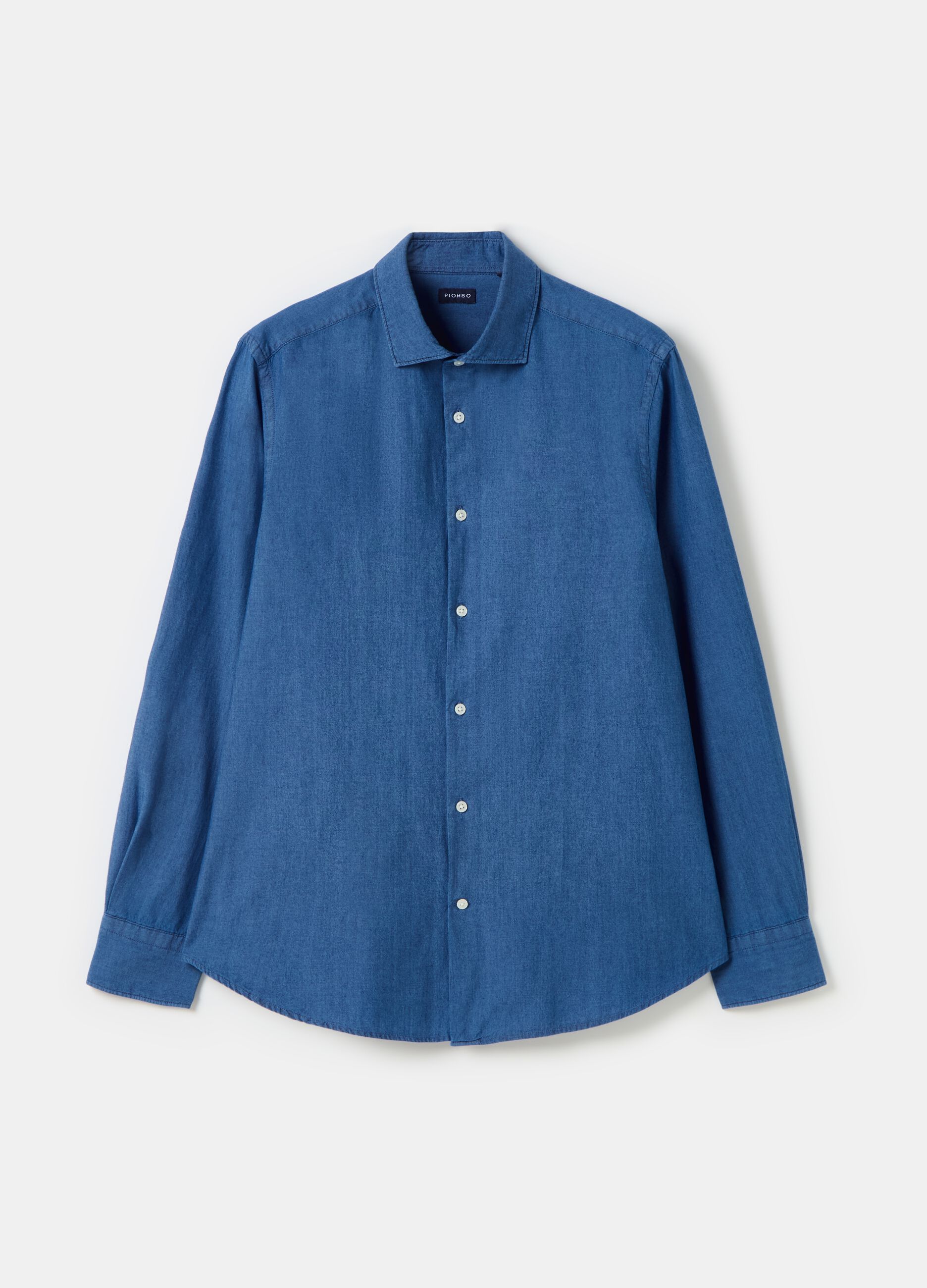 Contemporary chambray cotton shirt