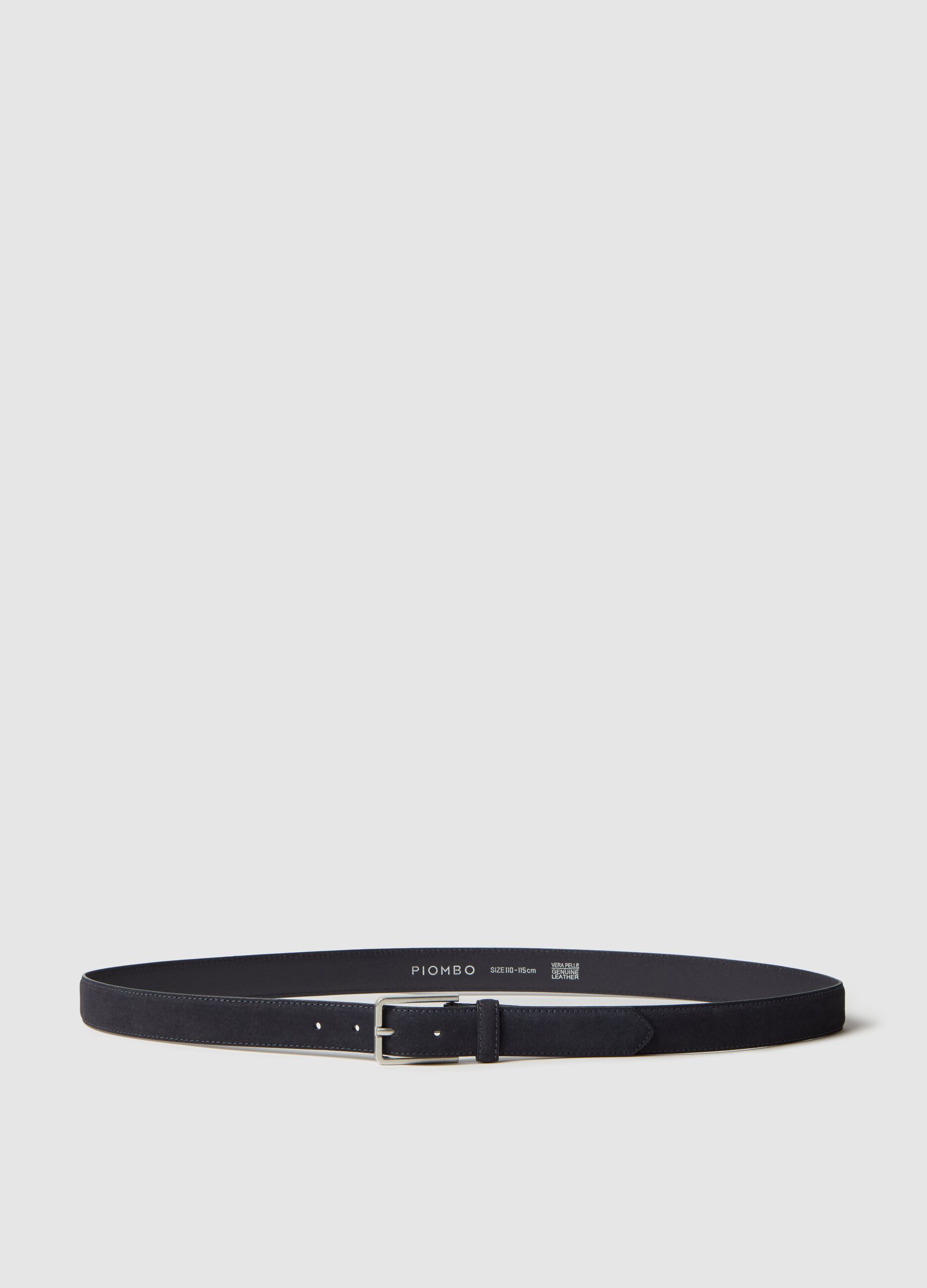 Suede belt
