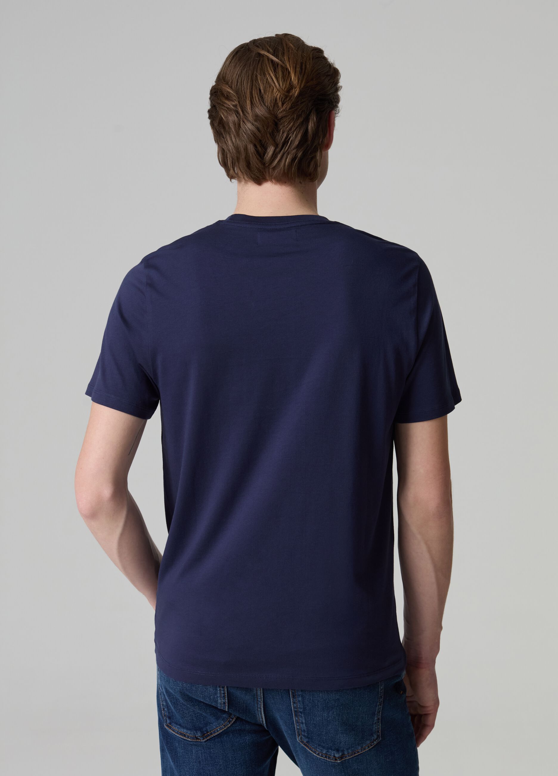 Supima cotton T-shirt with pocket