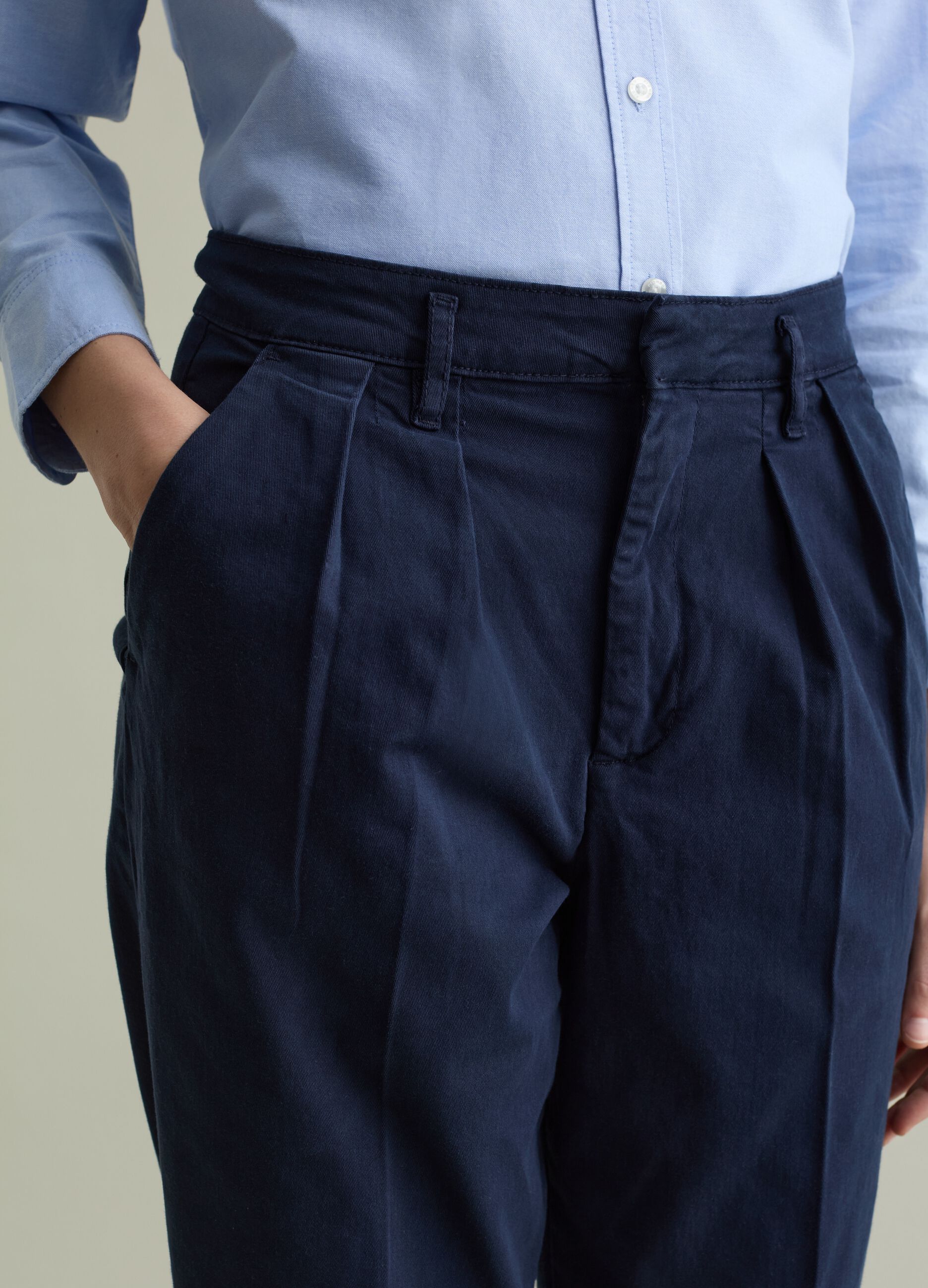 Stretch cotton chinos