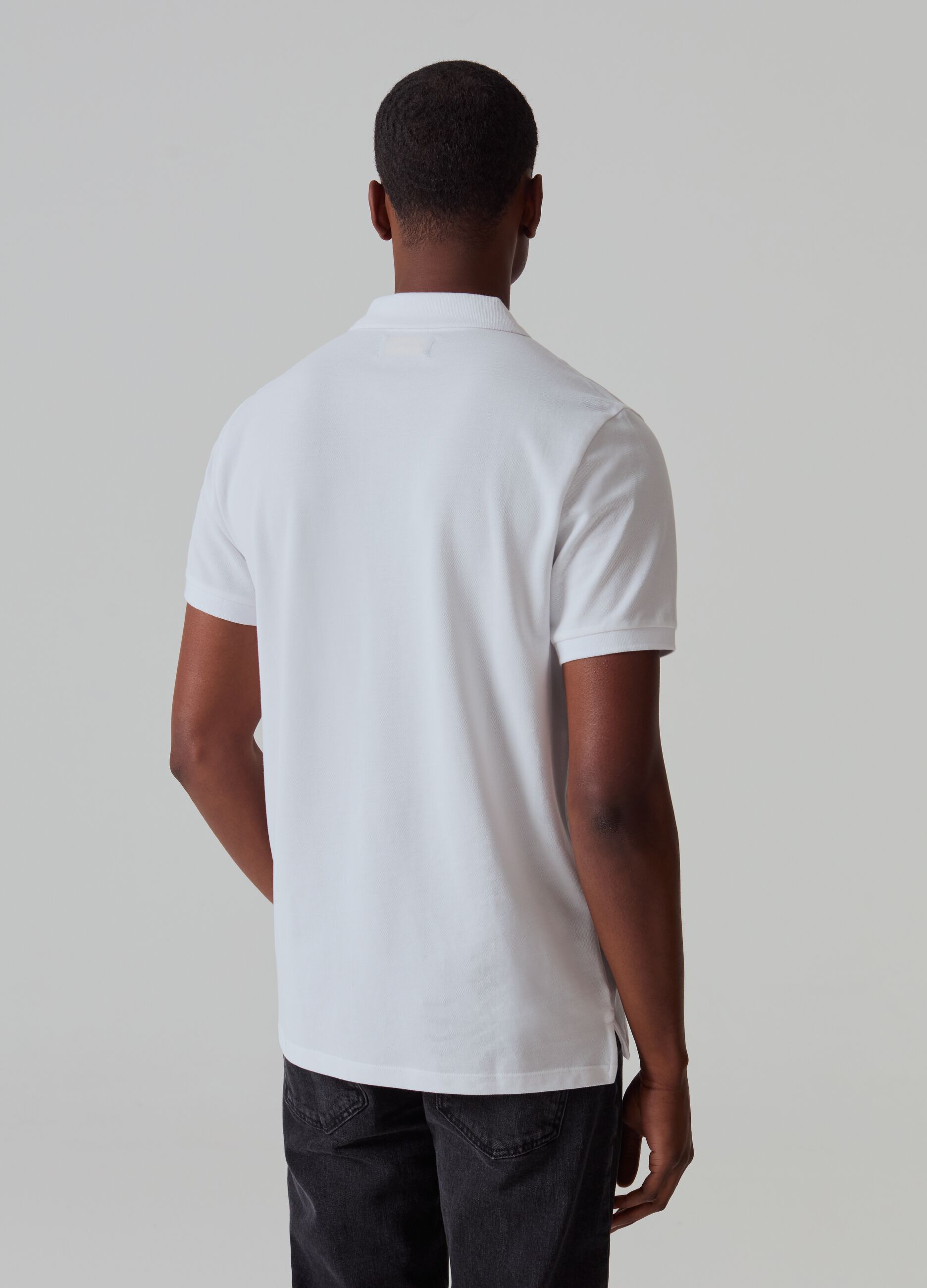 Supima cotton piquet polo shirt