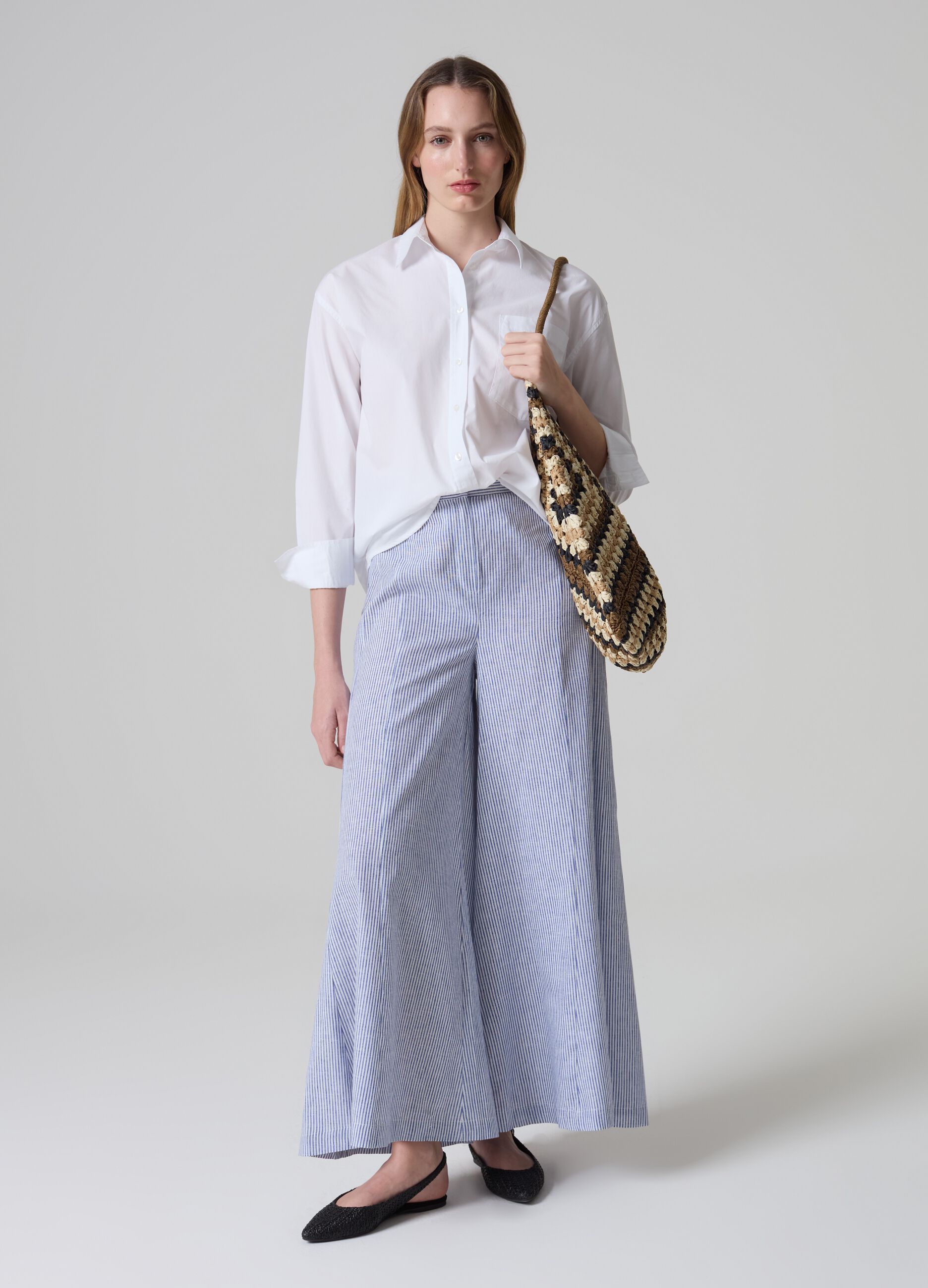 Pantalón flare fit wide leg_3