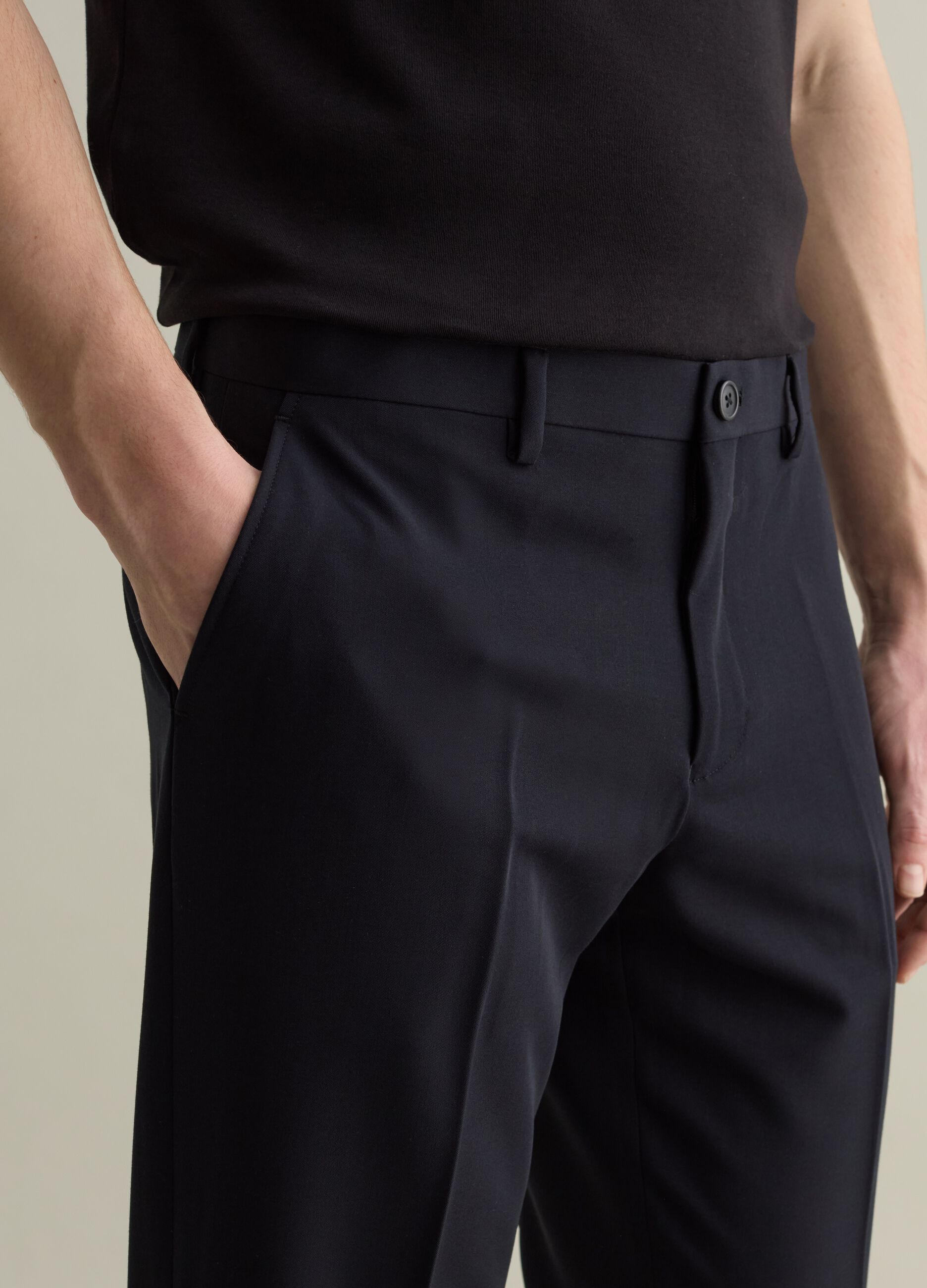 Pantalón de vestir elástico