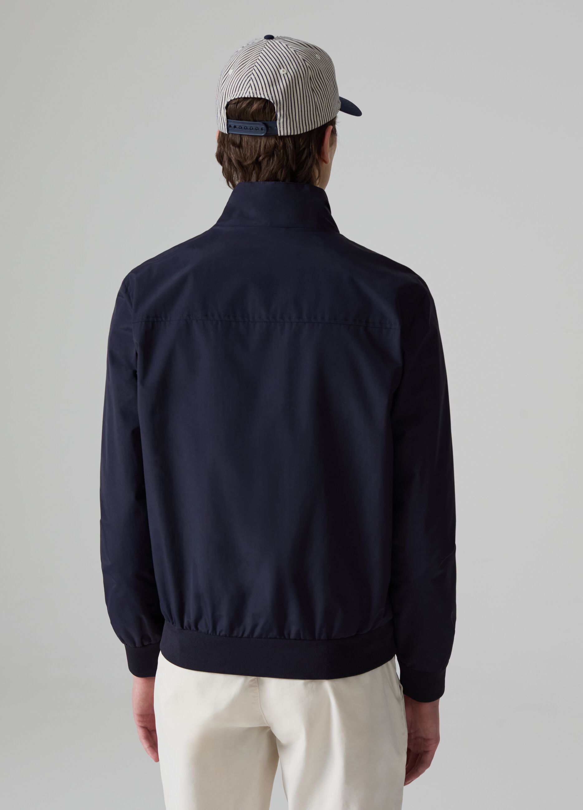 Full-zip bomber jacket with high neck_2