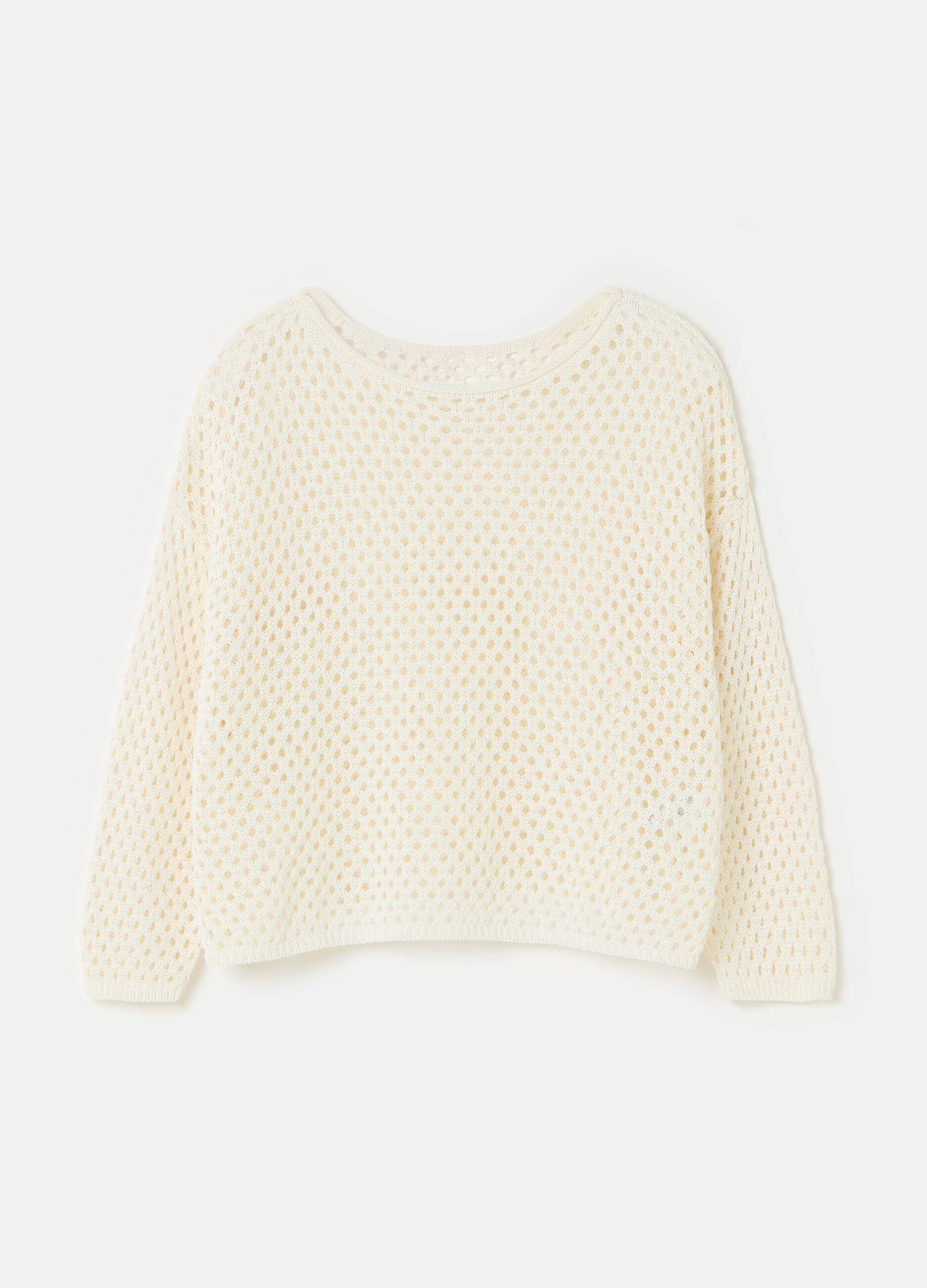 Contemporary oversized crochet top_3