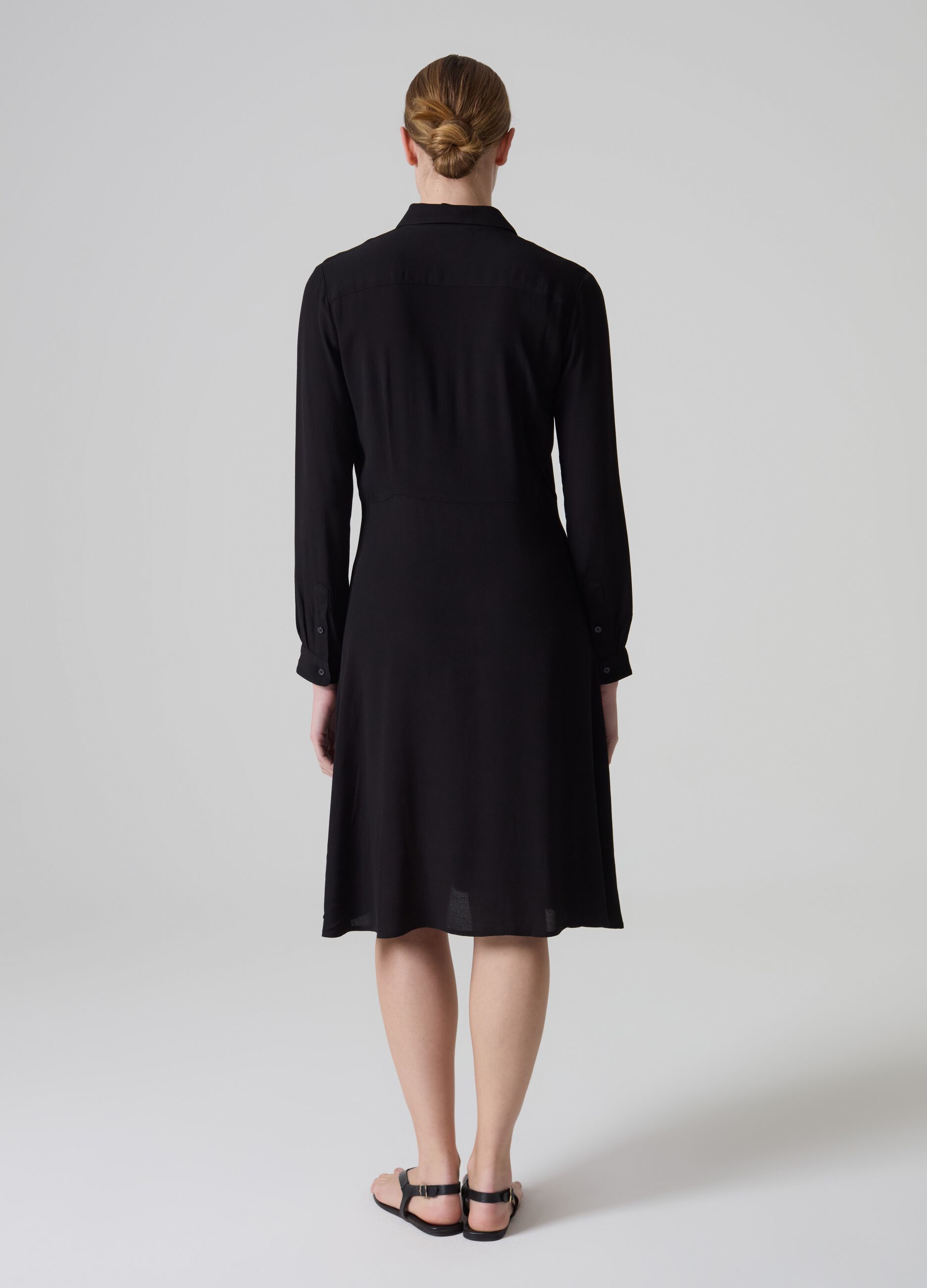 Contemporary midi shirt dress_2