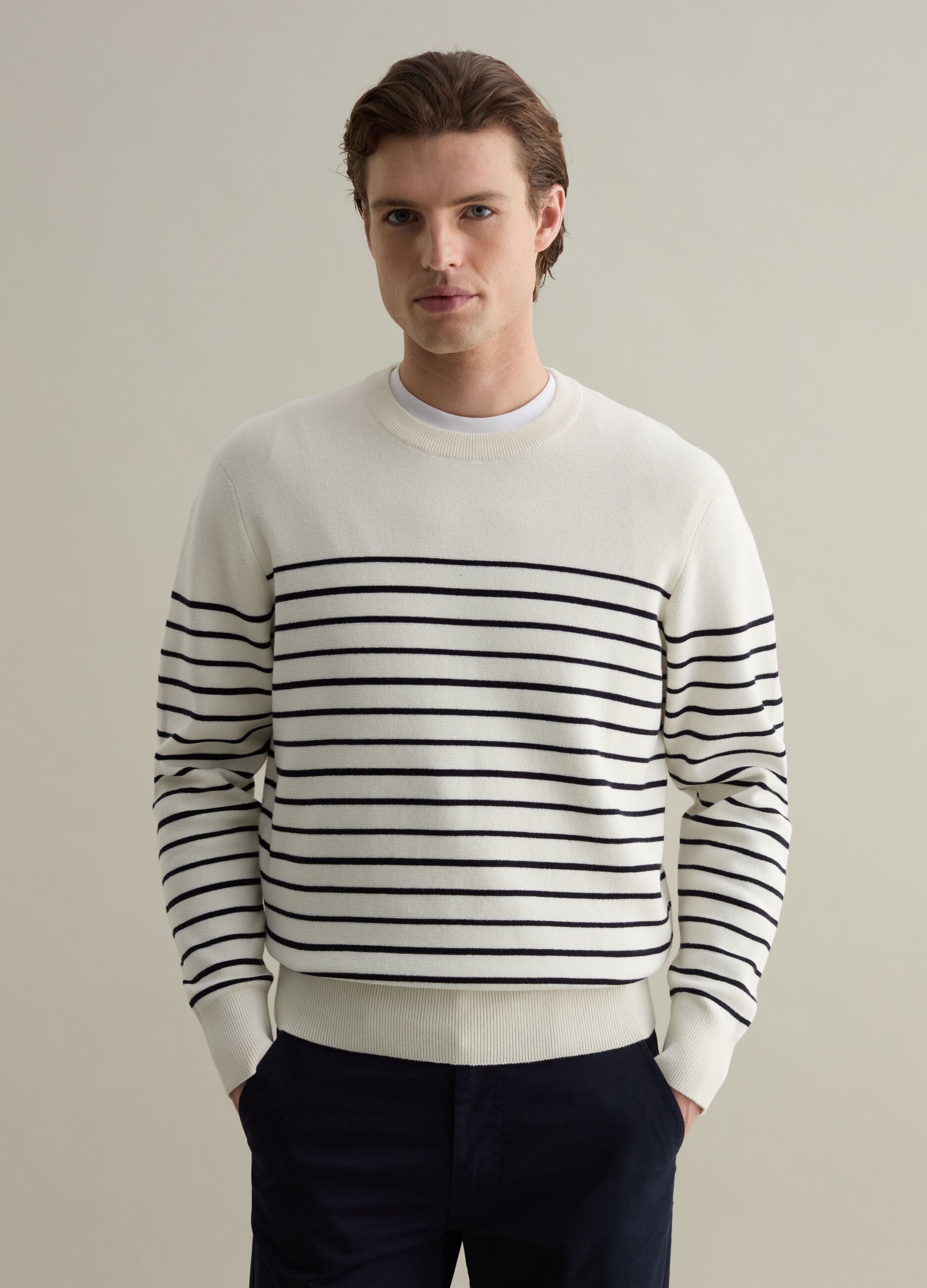 Jersey de rayas finas