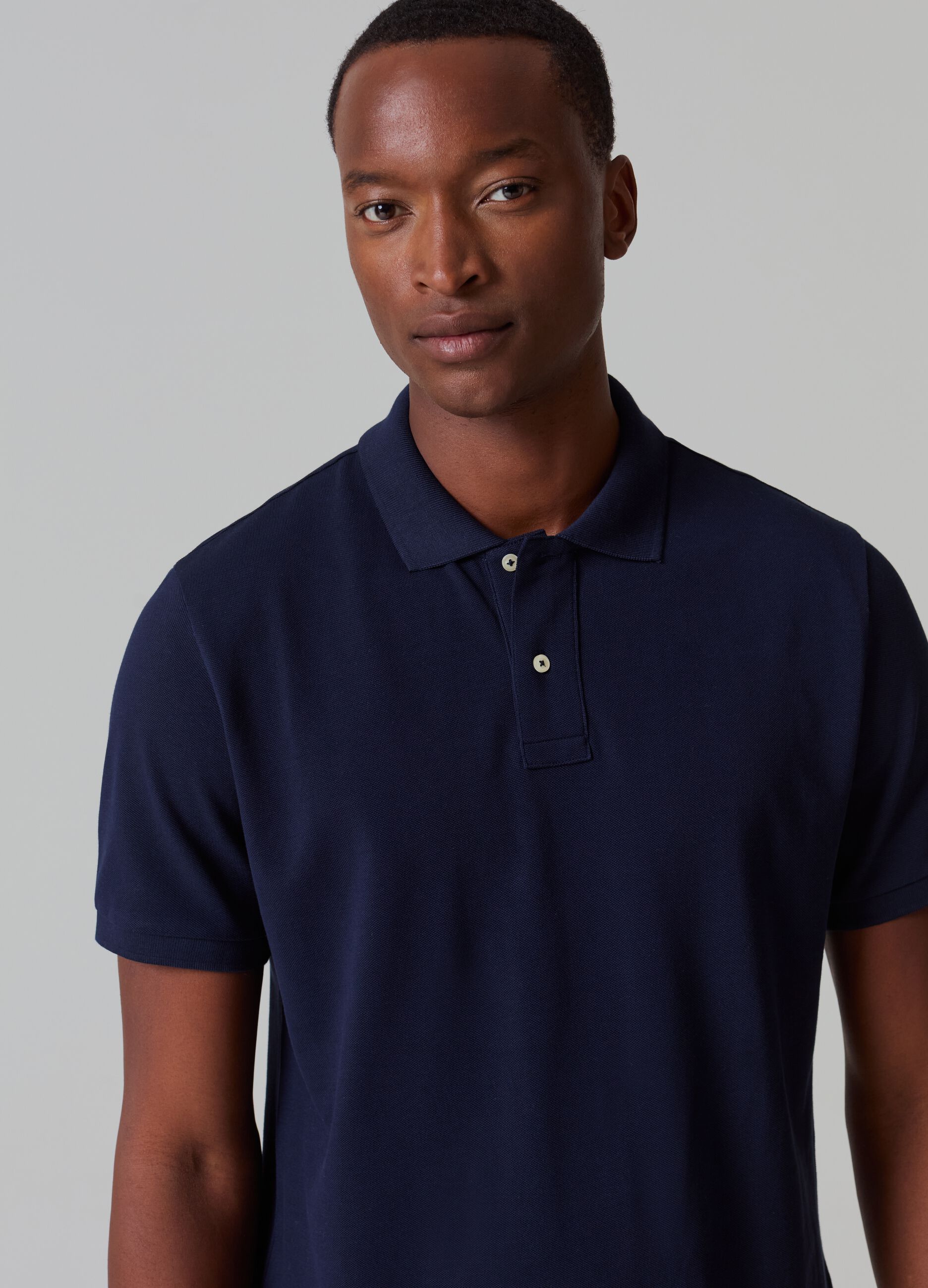 Supima cotton piquet polo shirt_1