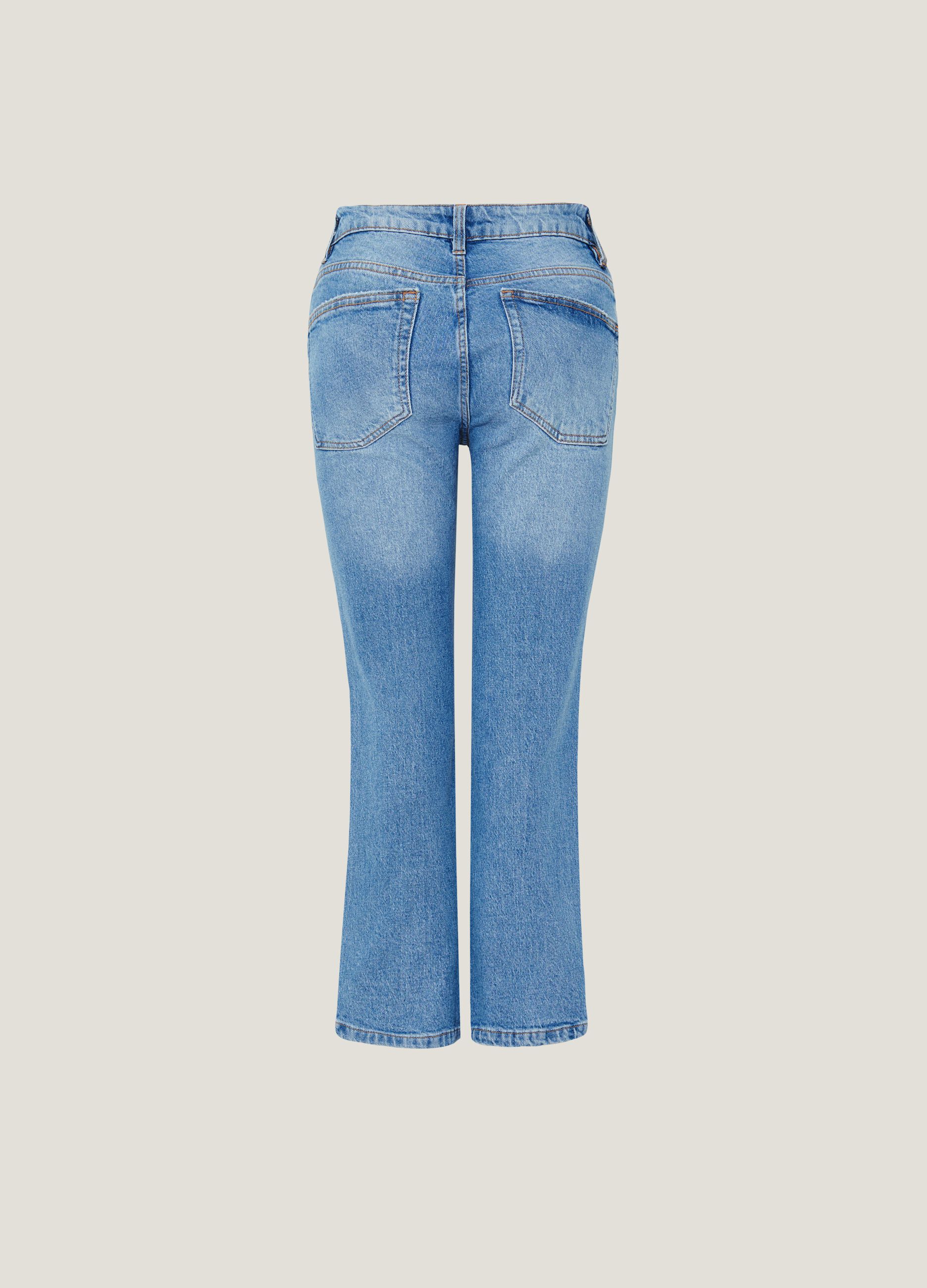 Jeans Italiens pour Femmes Skinny Jambe Large Plus PIOMBO