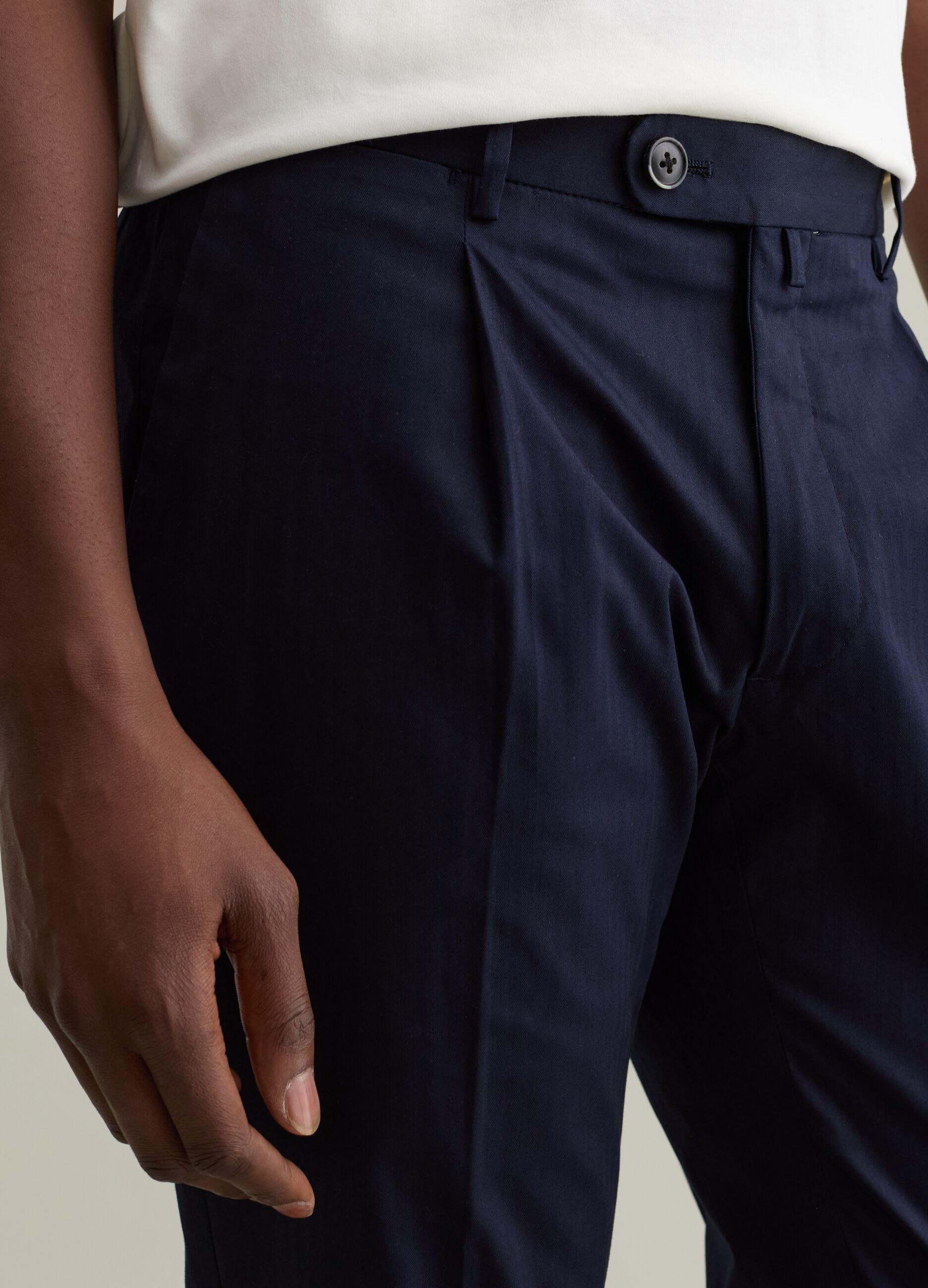 Stretch cotton chinos