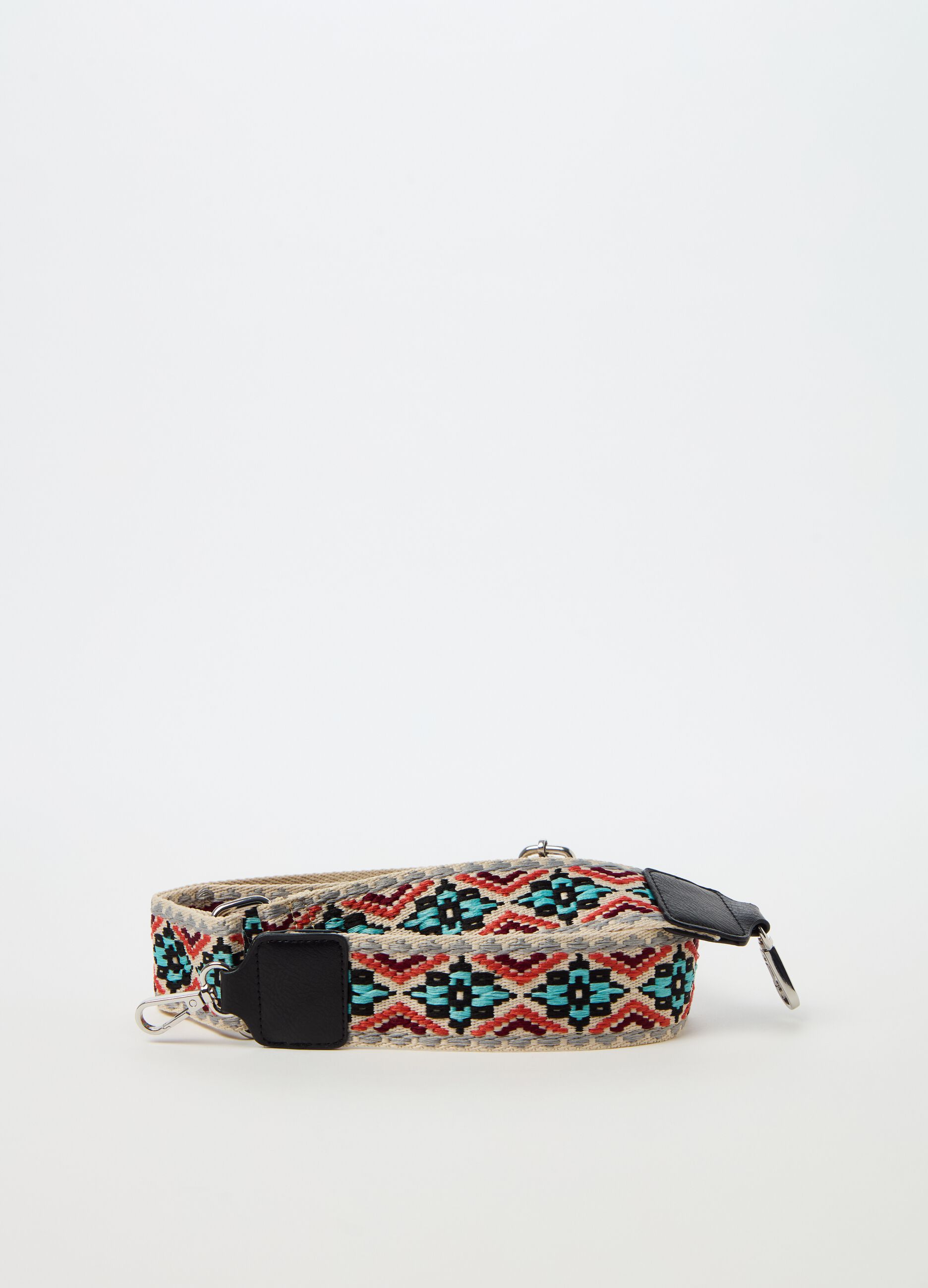 Bag strap with geometric pattern_0