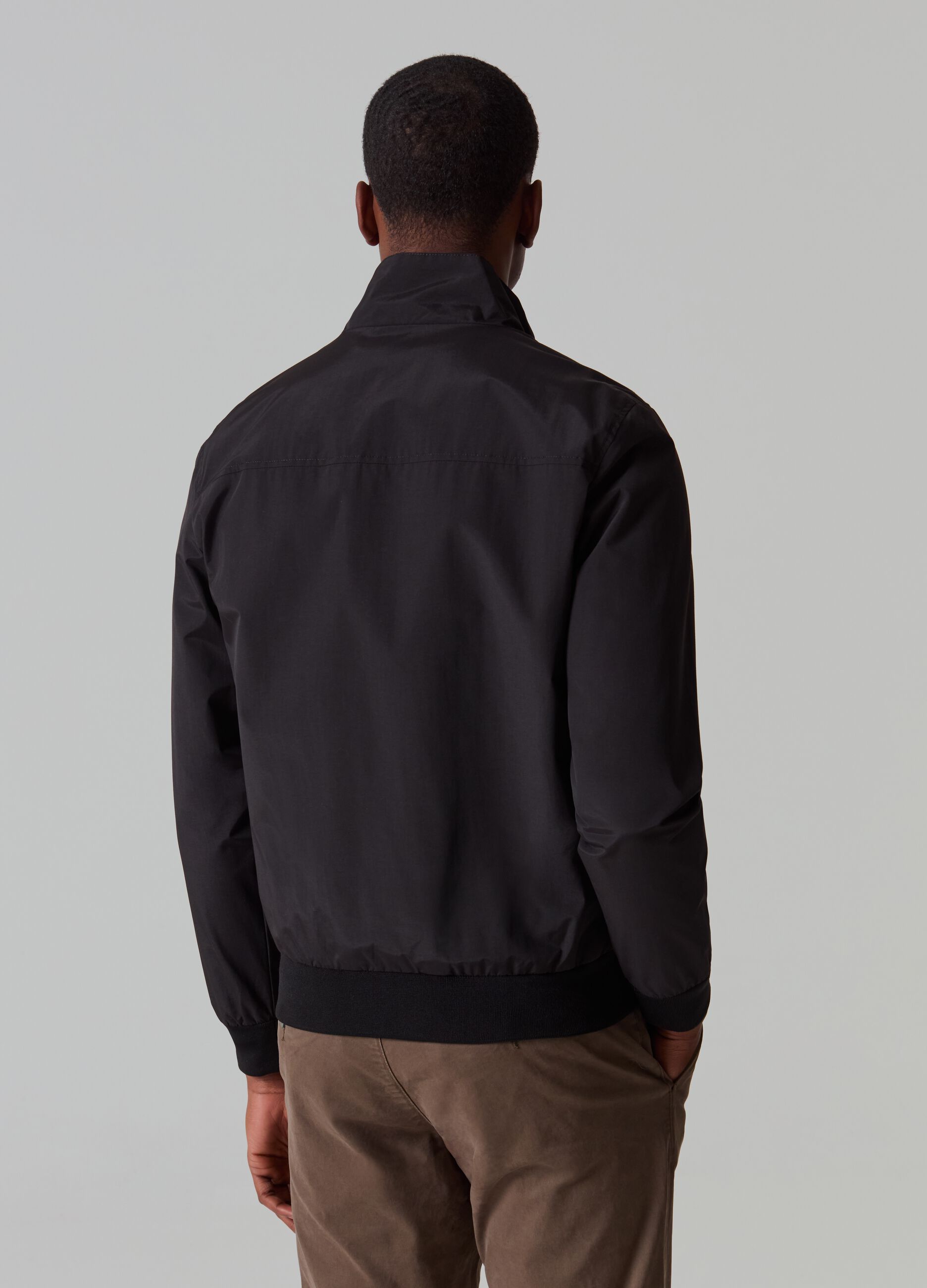 Full-zip bomber jacket with high neck_2