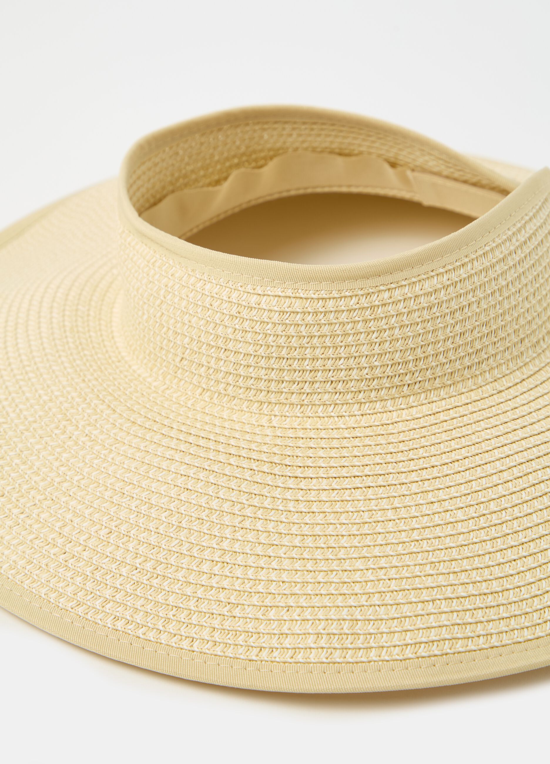 Straw sun visor