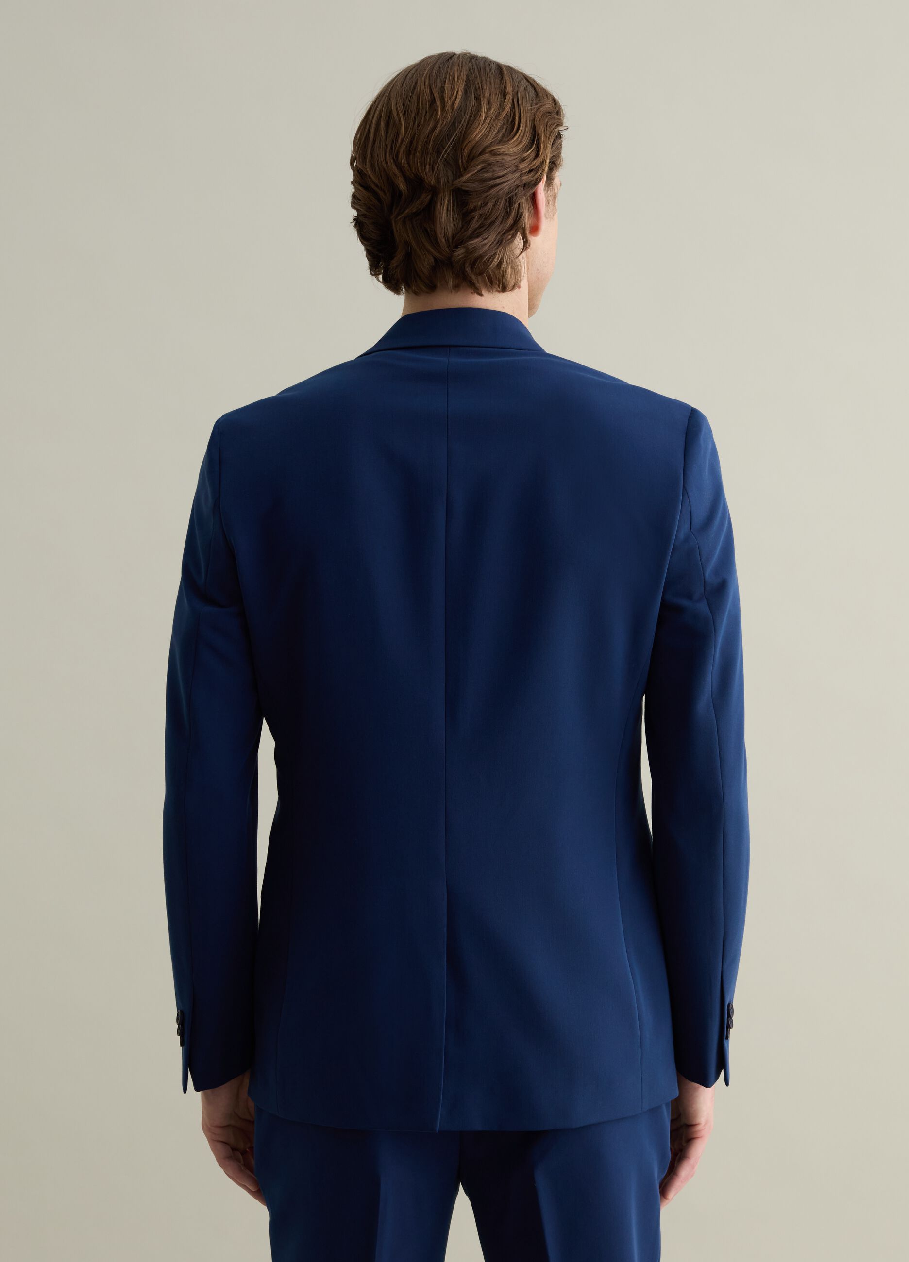 Slim-fit single-breasted blazer