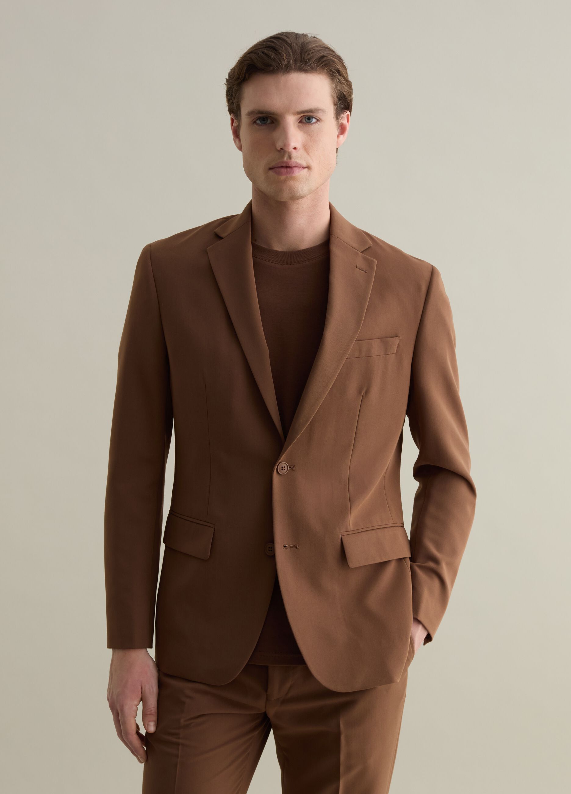 Single-breasted regular-fit blazer