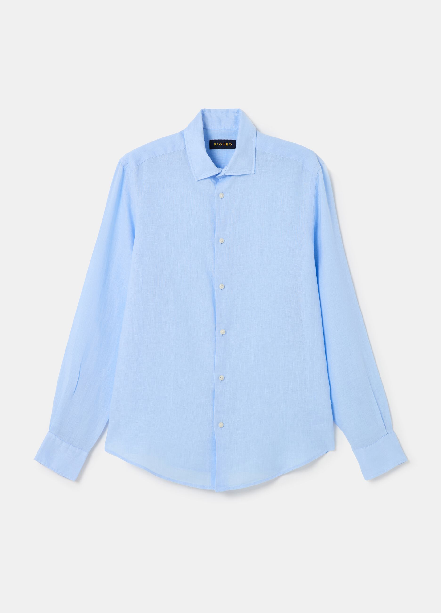 Camisa regular fit de lino_3