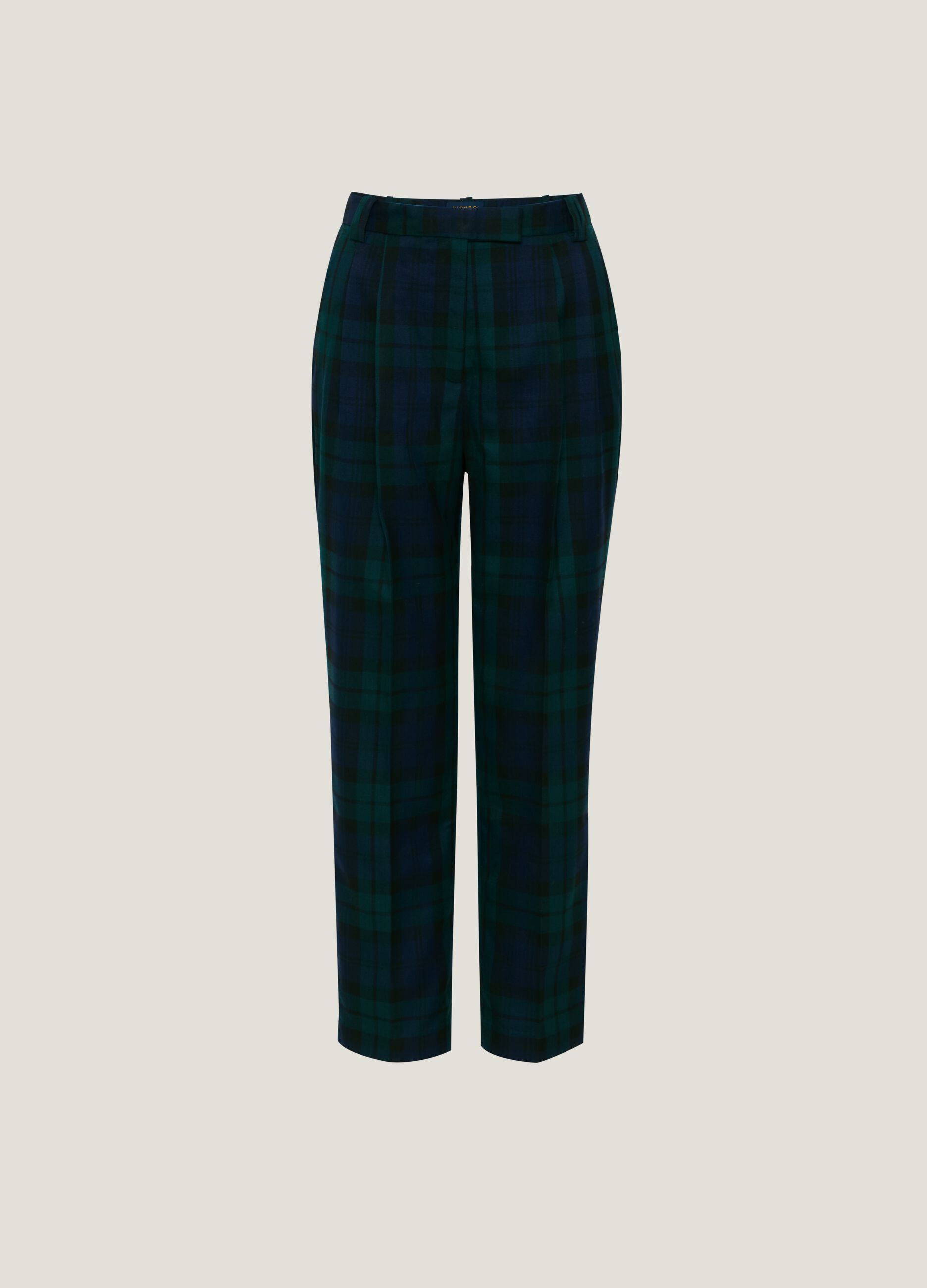 Patterned cigarette trousers top