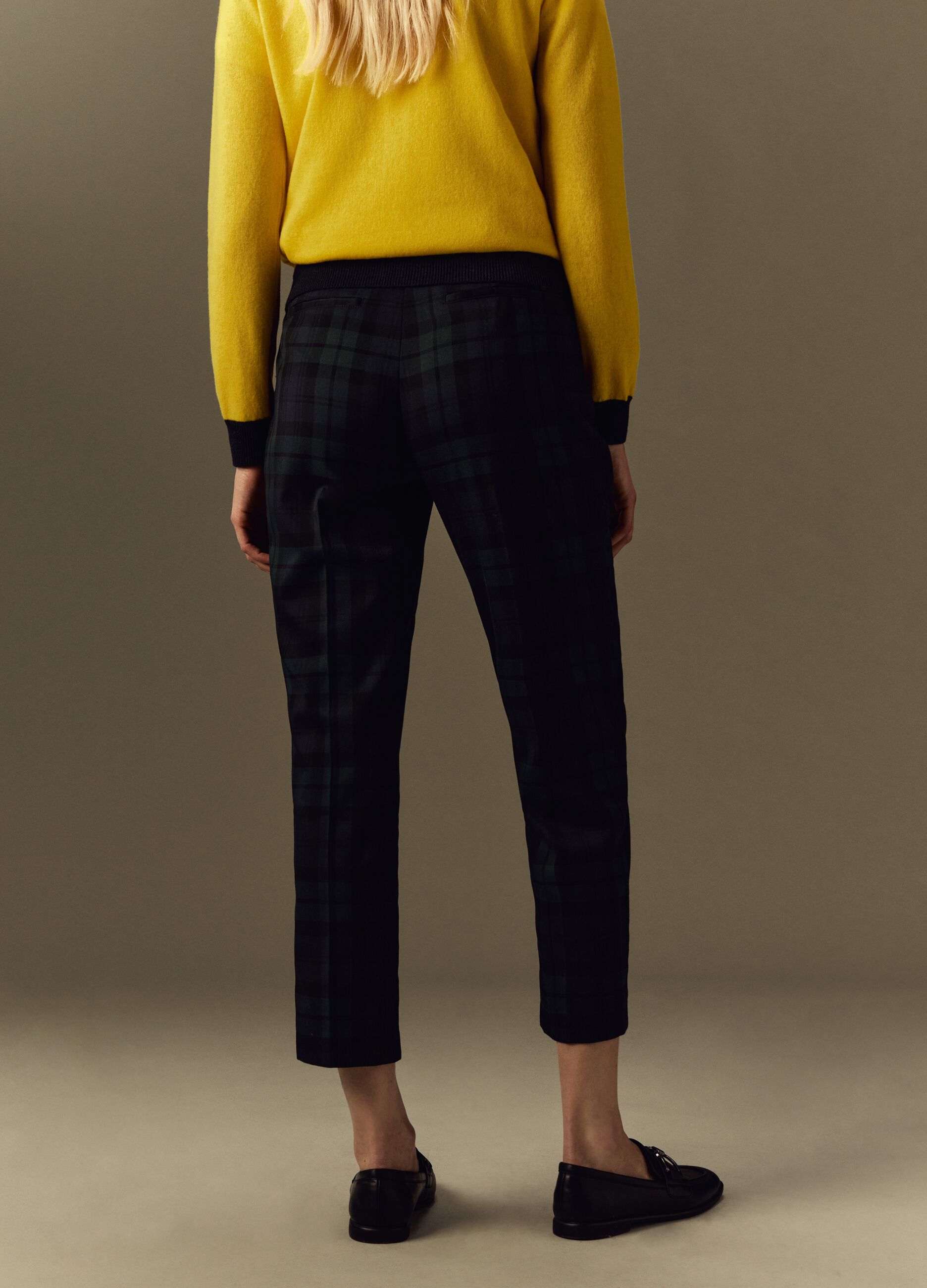 Patterned cigarette new arrivals trousers