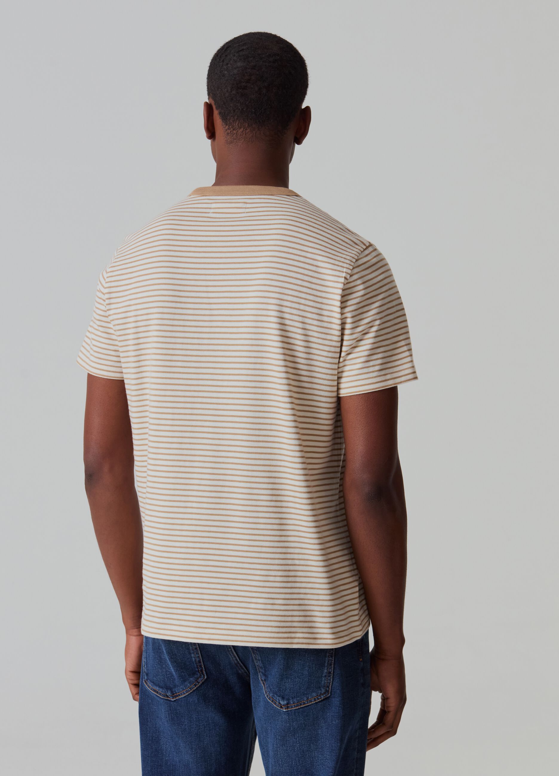 Striped T-shirt with pocket