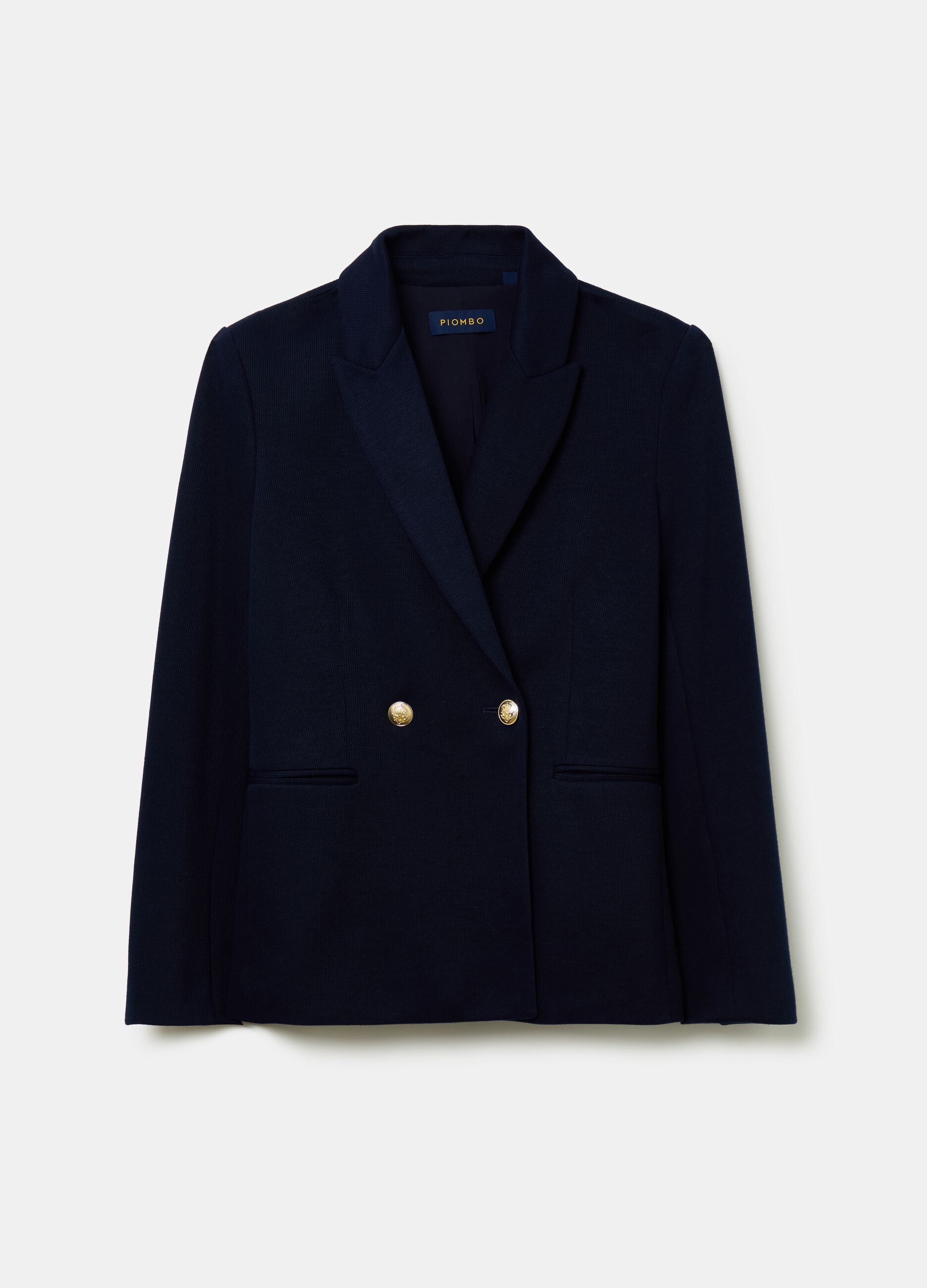 Blazer cruzado de punto de canalé_3
