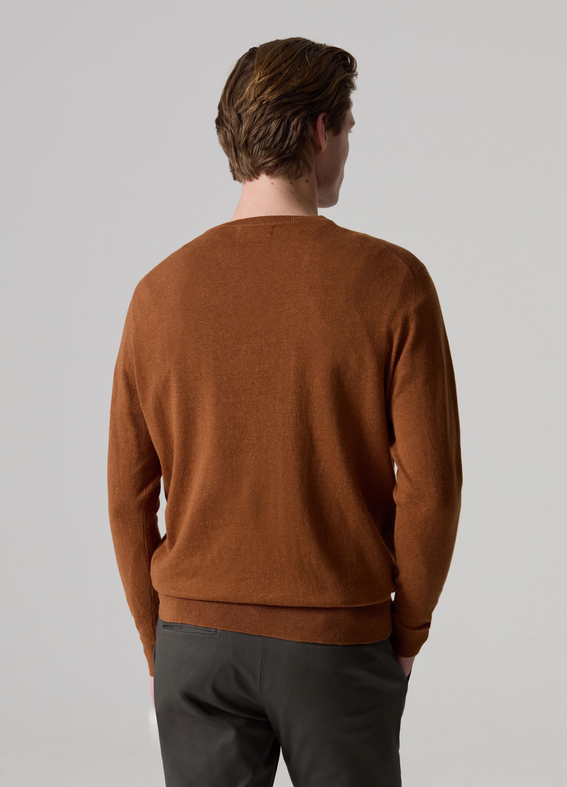 Contemporary pullover in cotton and hemp_2