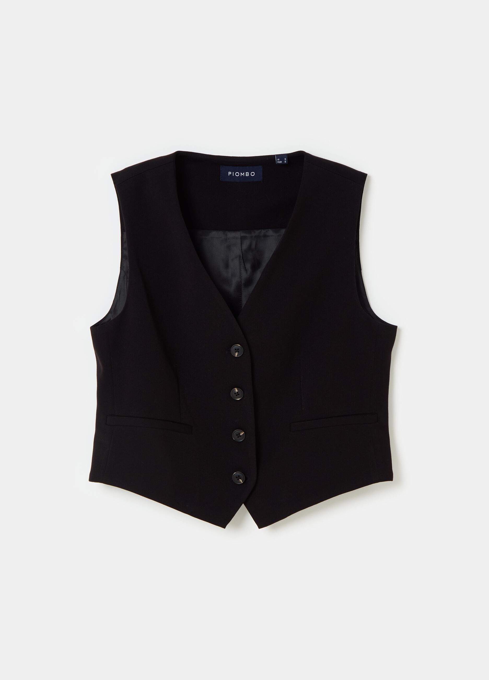 Contemporary single-breasted gilet