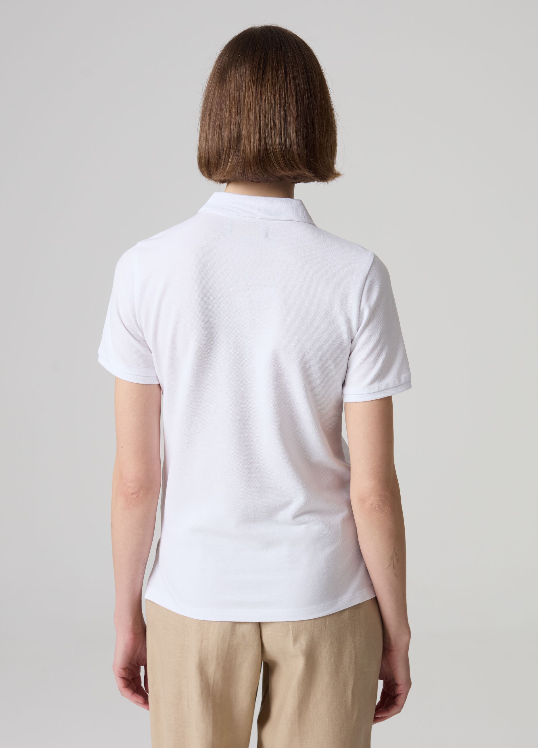 Cotton pique polo shirt_2