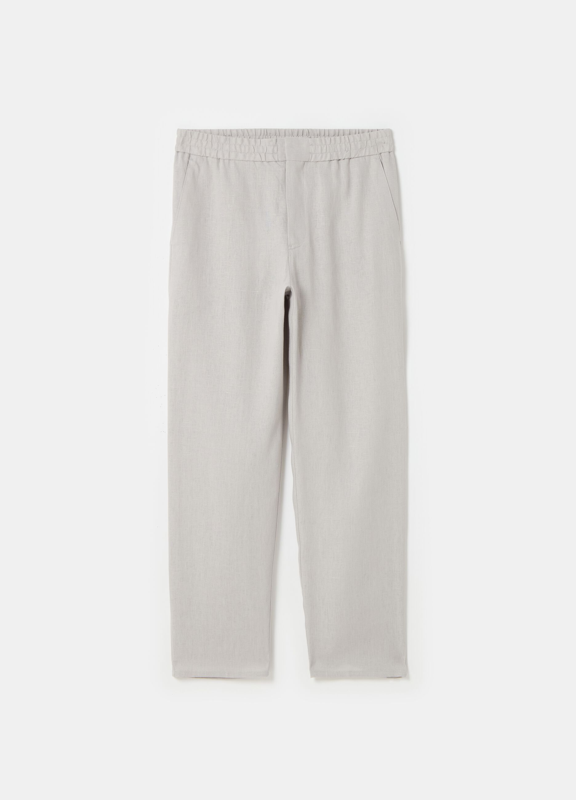 Contemporary trousers in linen