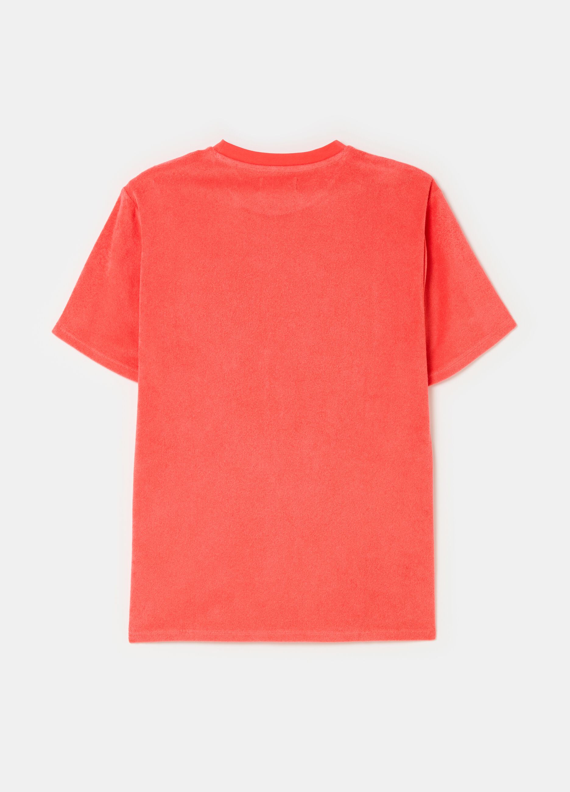 Reverse French terry T-shirt with pocket_4