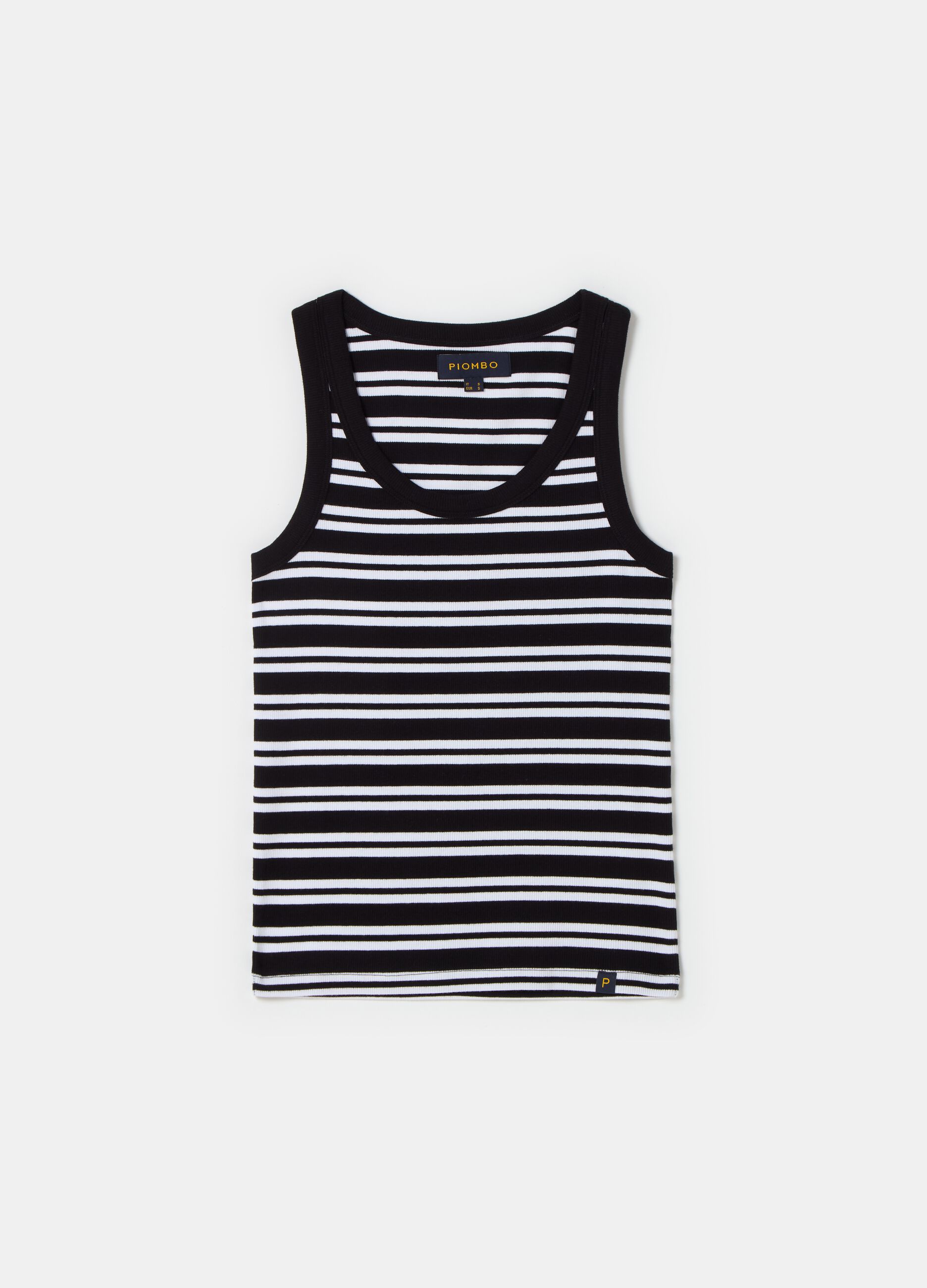 Ribbed tank top with striped pattern_3