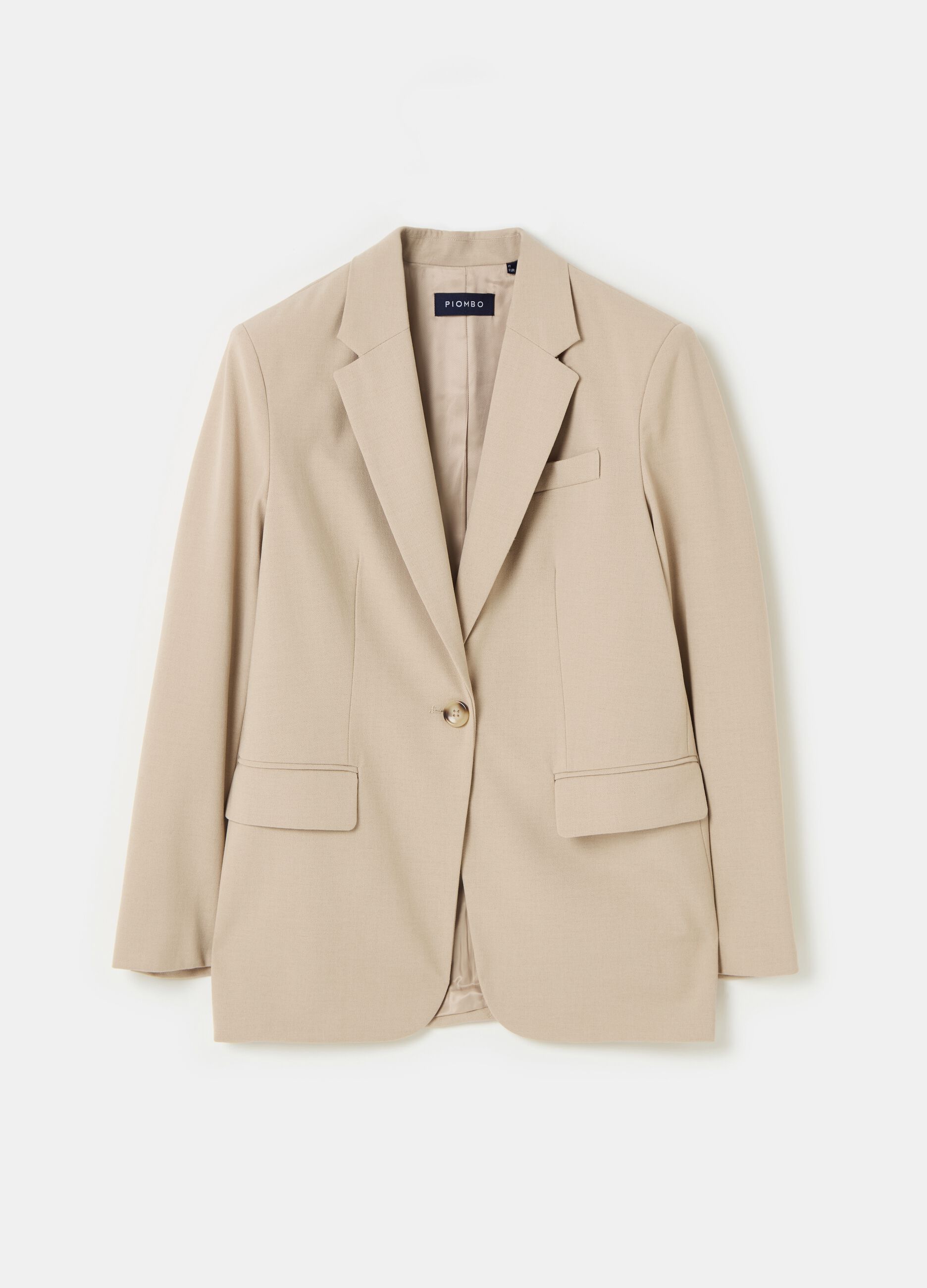 Contemporary single-breasted blazer