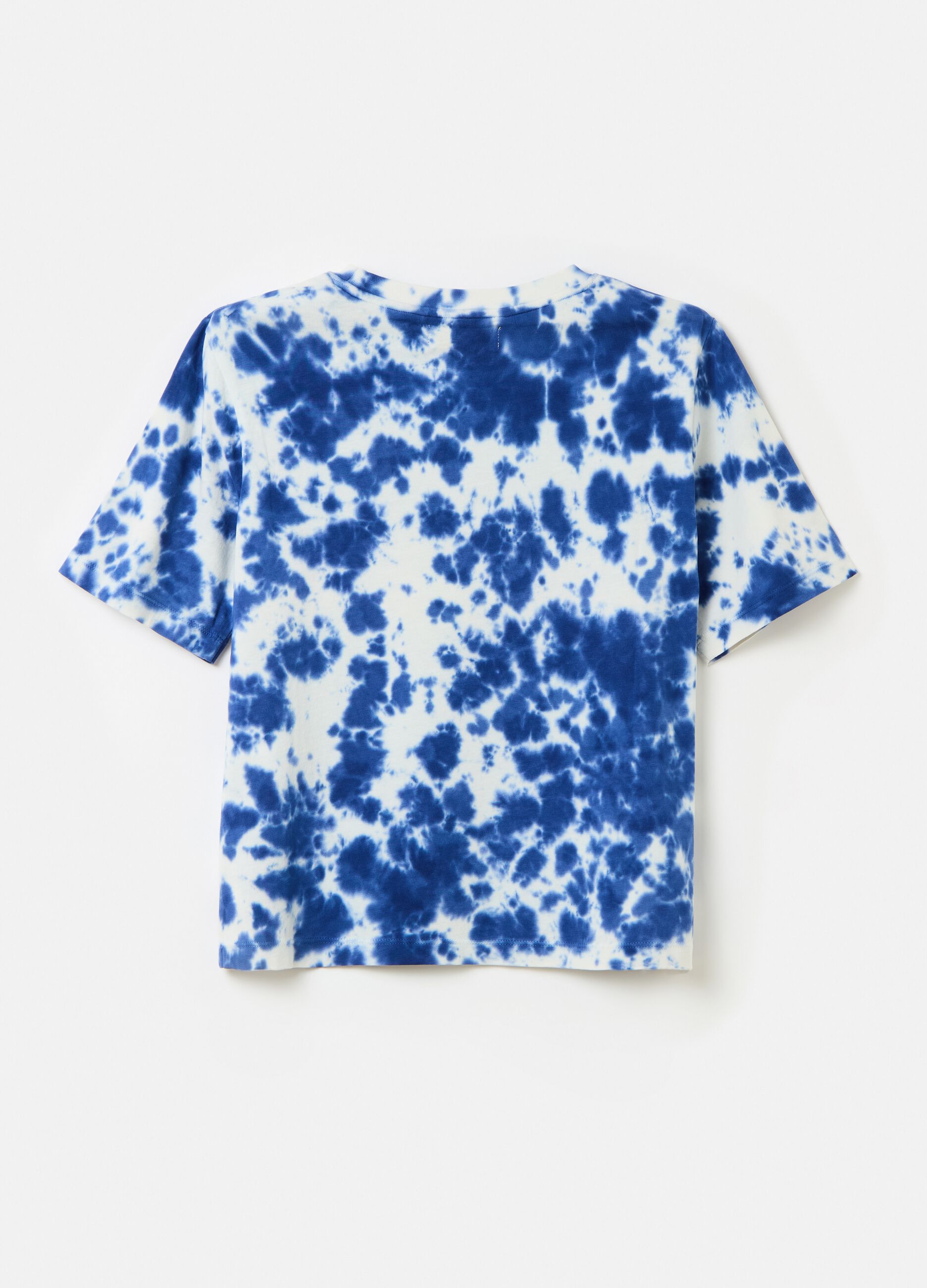 T-shirt in cotton with tie-dye print_1