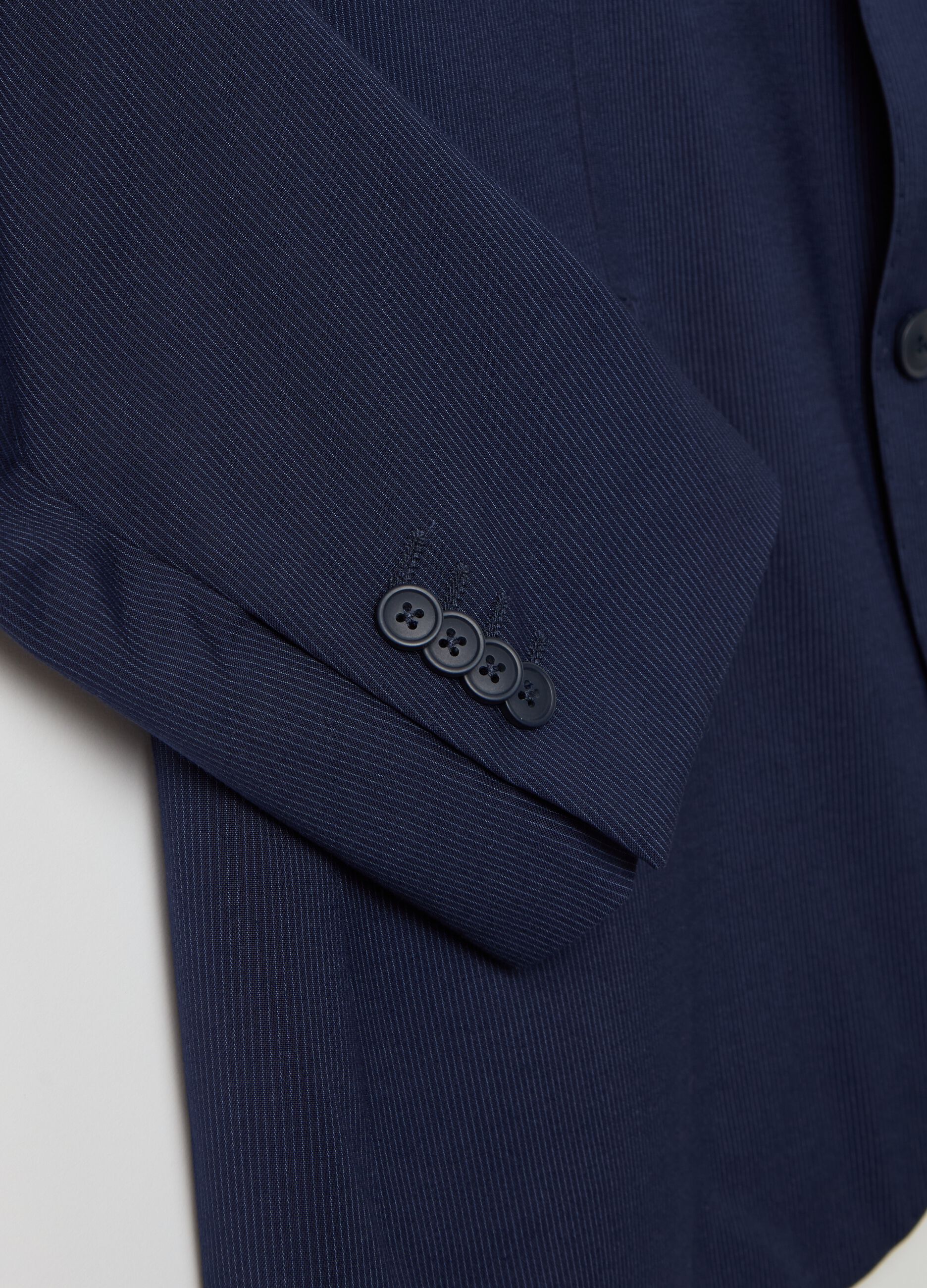 Blazer regular fit en mezcla viscosa