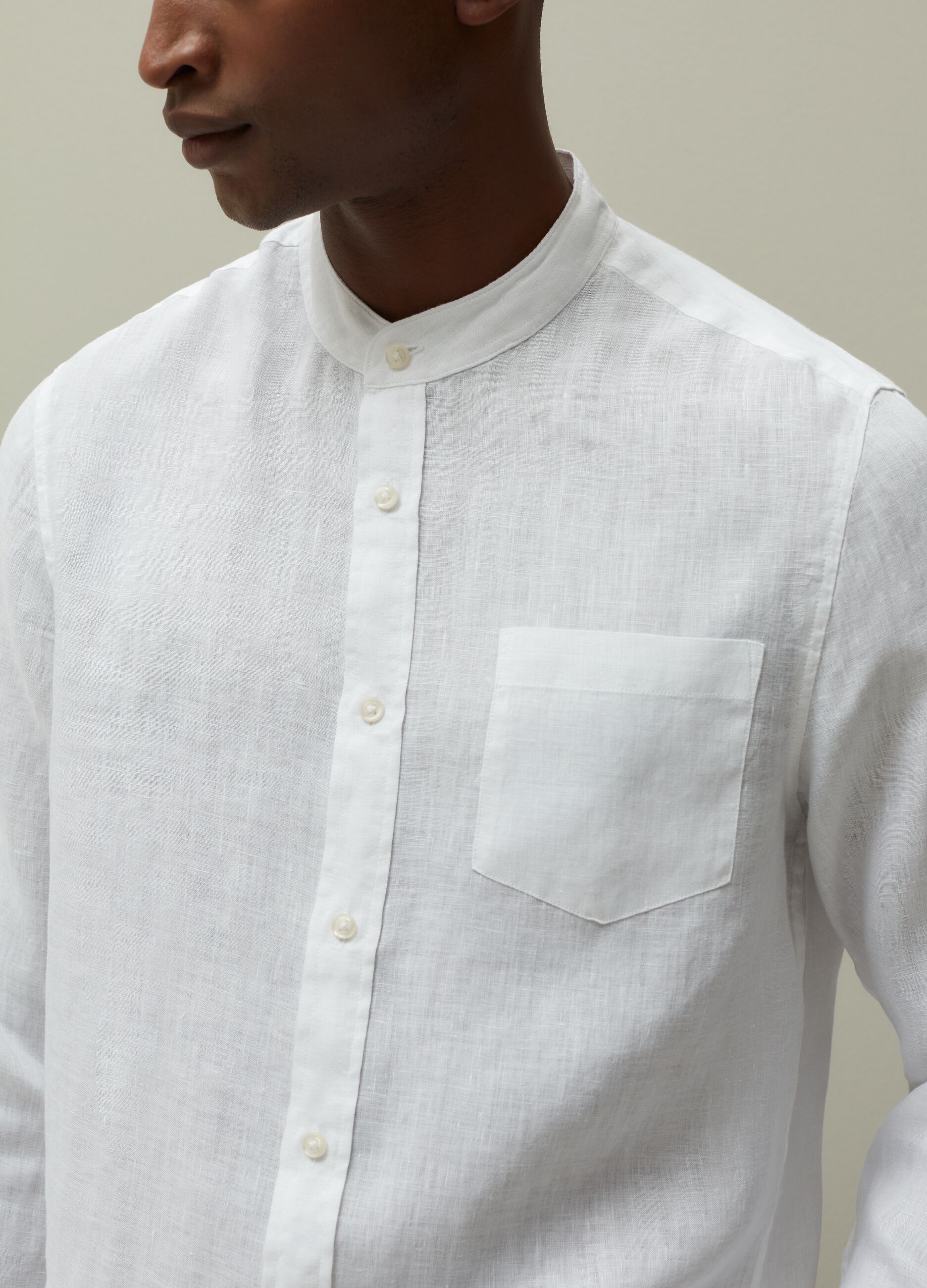 Regular-fit linen shirt